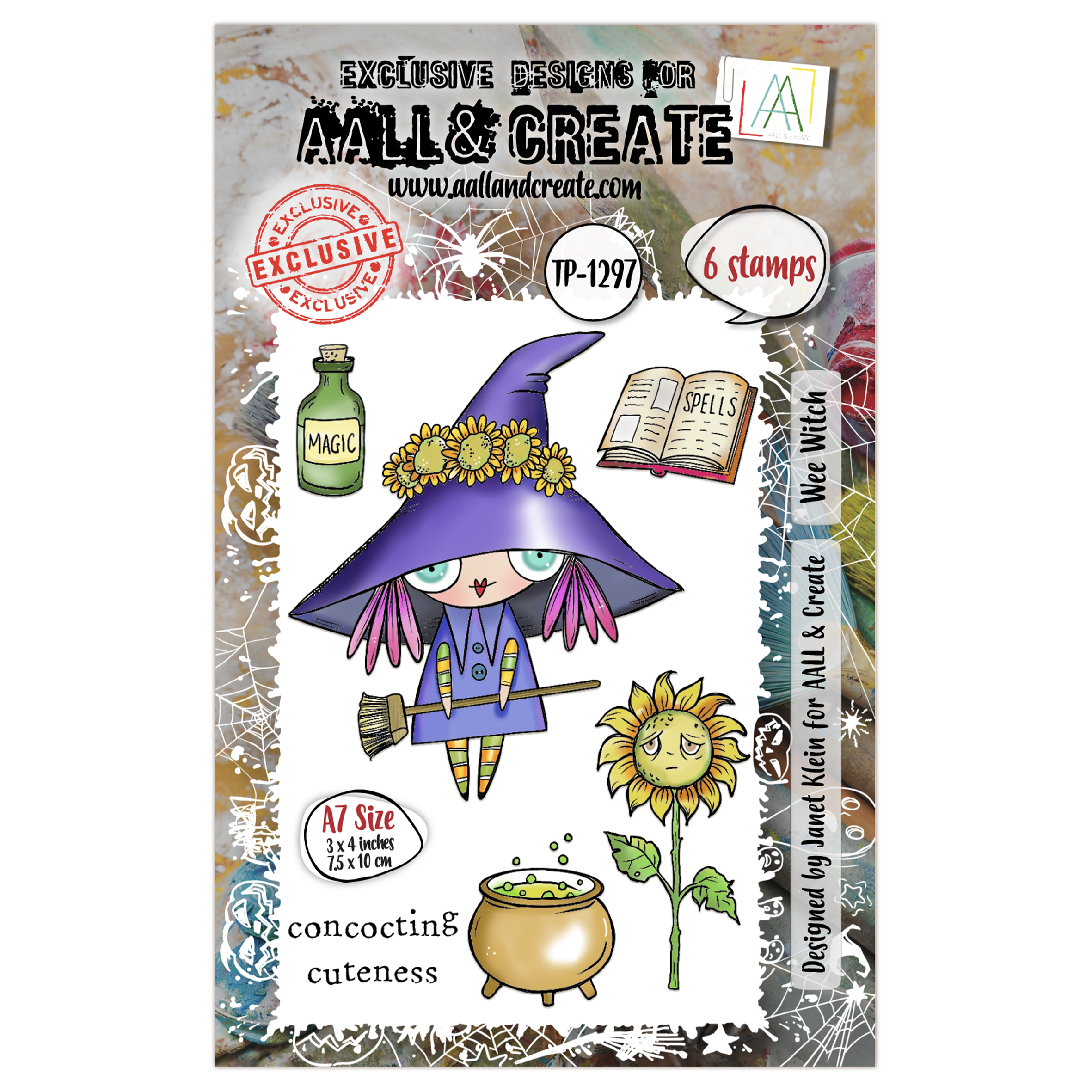 AALL and Create - A7 Stamp Set - Wee Witch