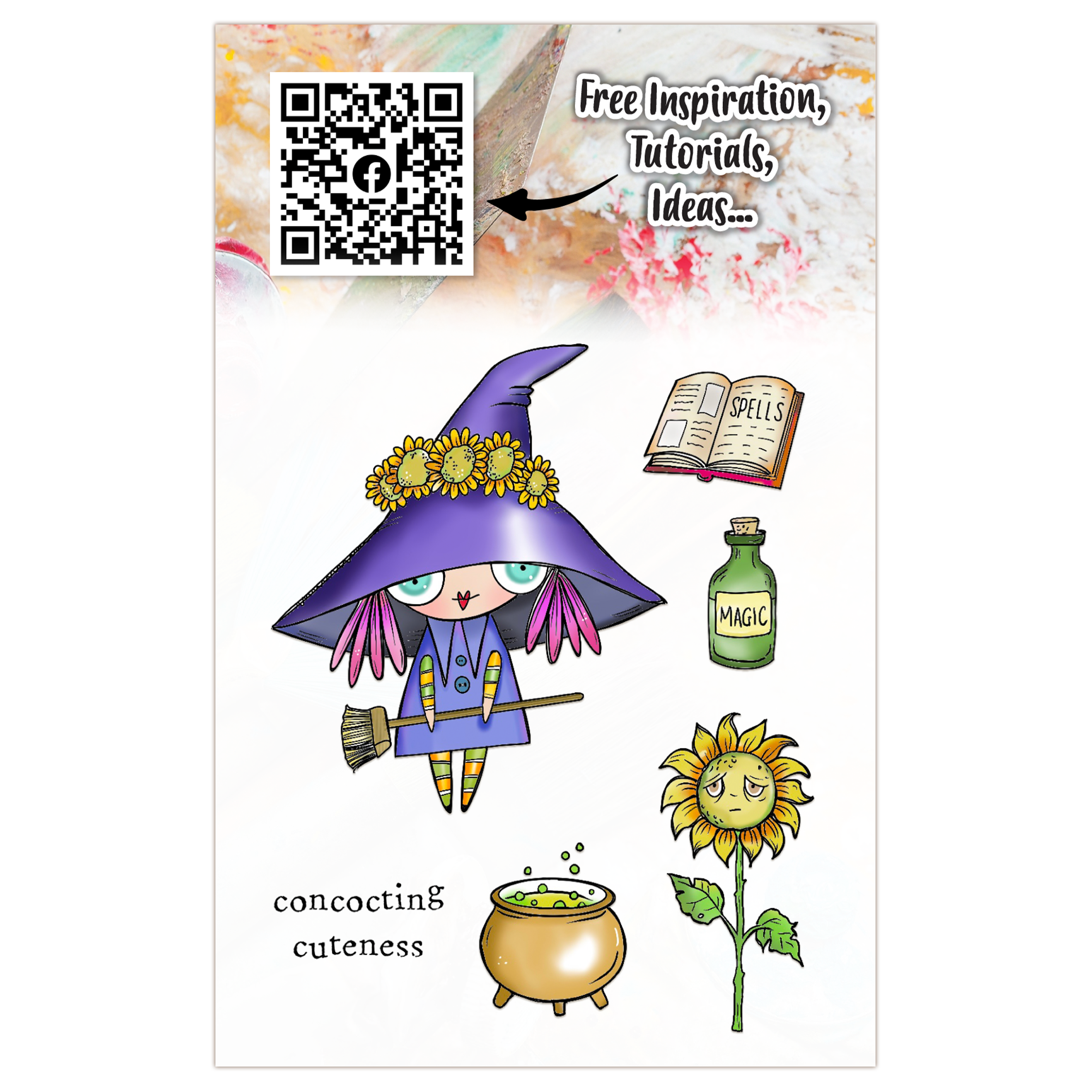 AALL and Create - A7 Stamp Set - Wee Witch