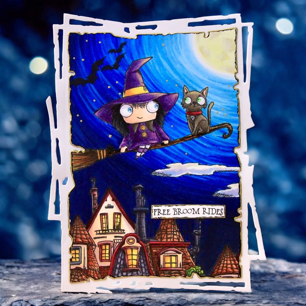 AALL and Create - A7 Stamp Set - Free Broom Rides