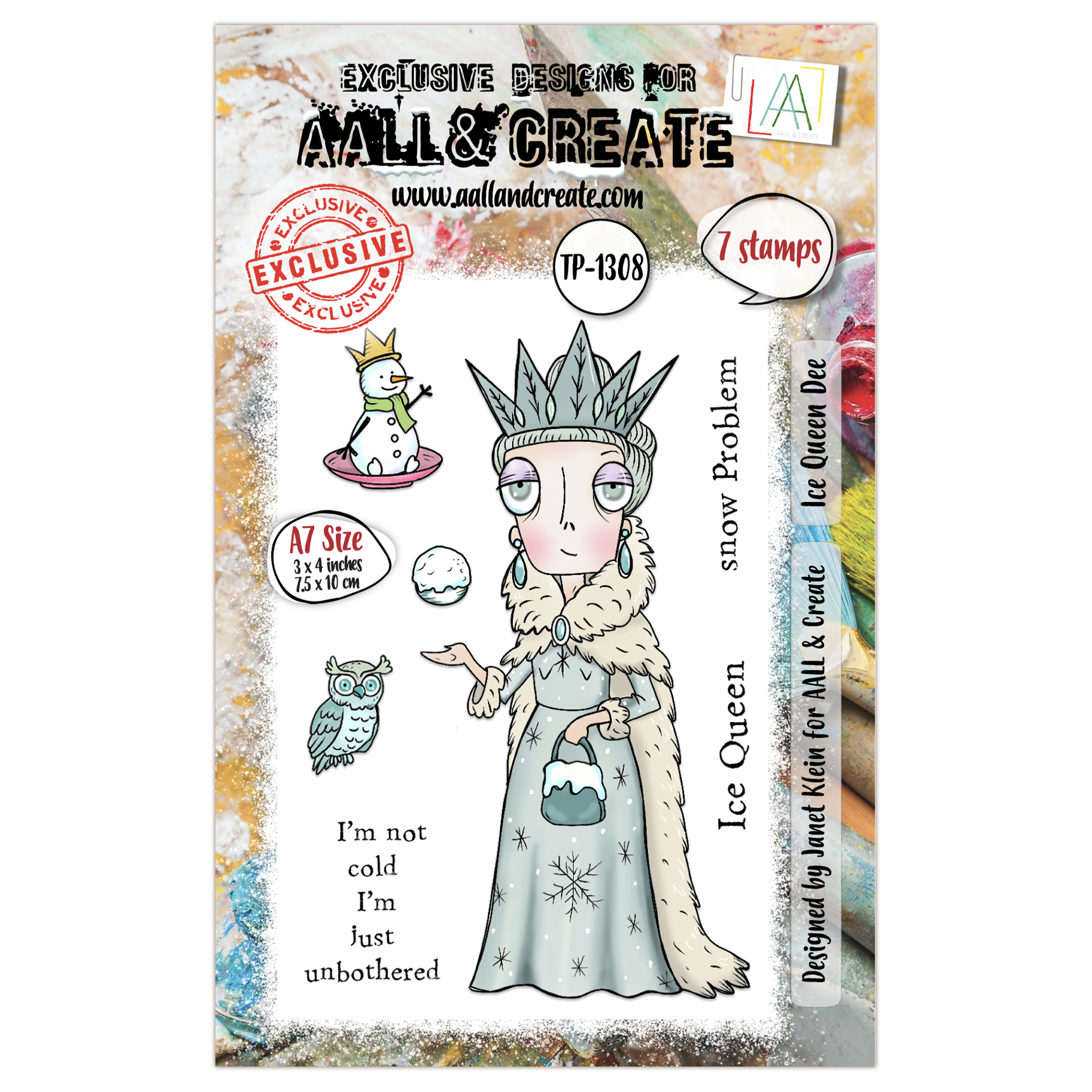 AALL and Create - A7 Stamp Set - Ice Queen Dee