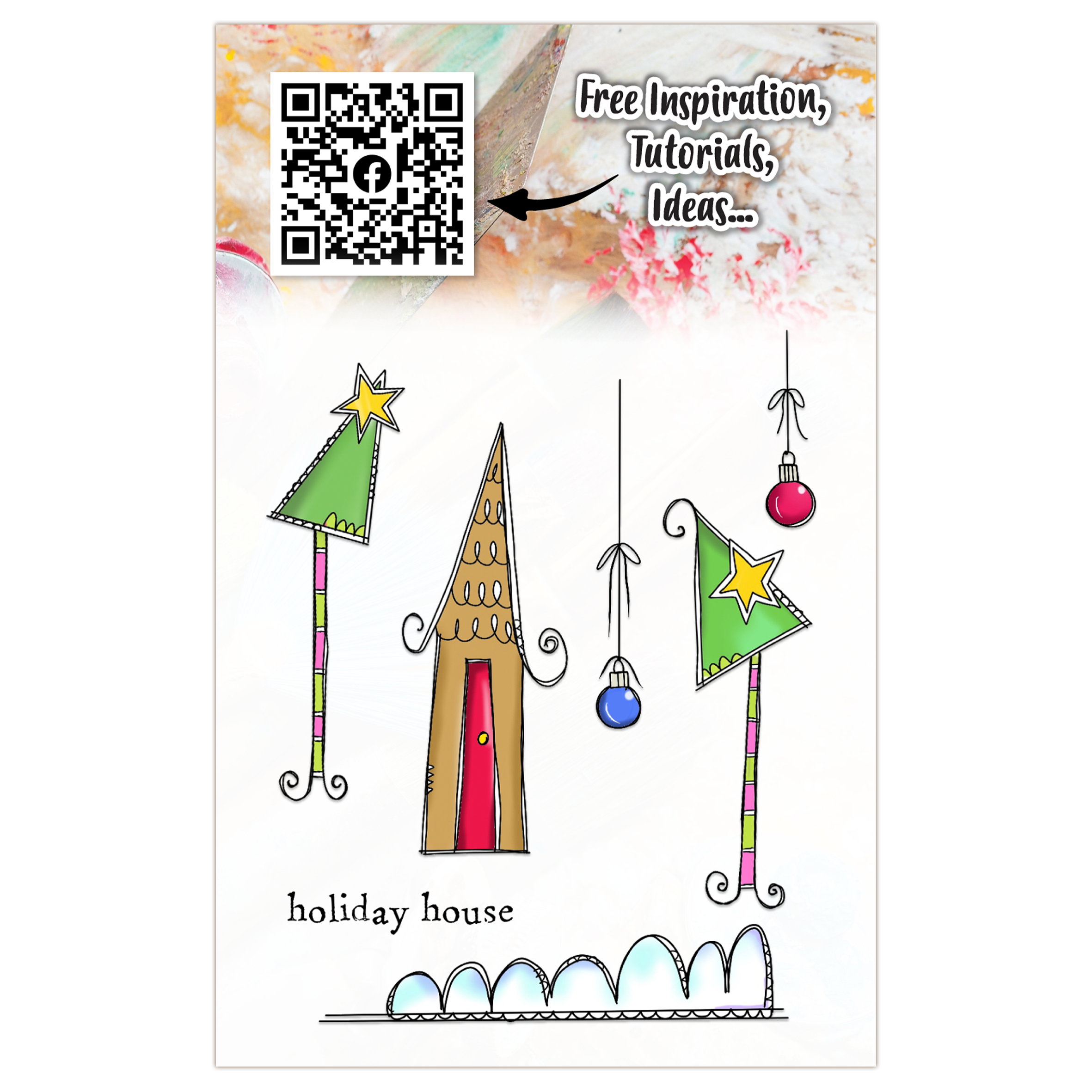 AALL and Create - A7 Stamp Set - Holiday House
