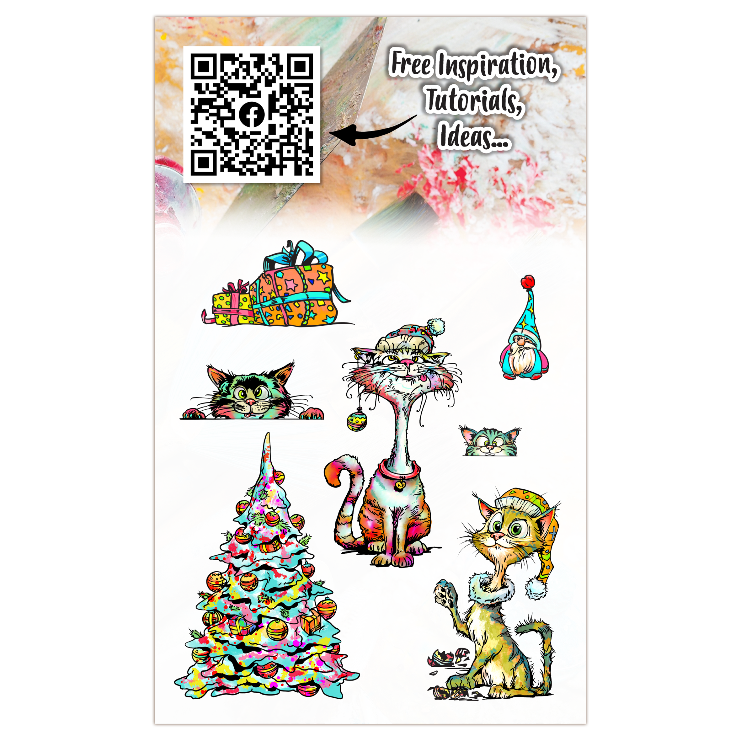 AALL and Create - A6 Stamp Set - Catmas Capers