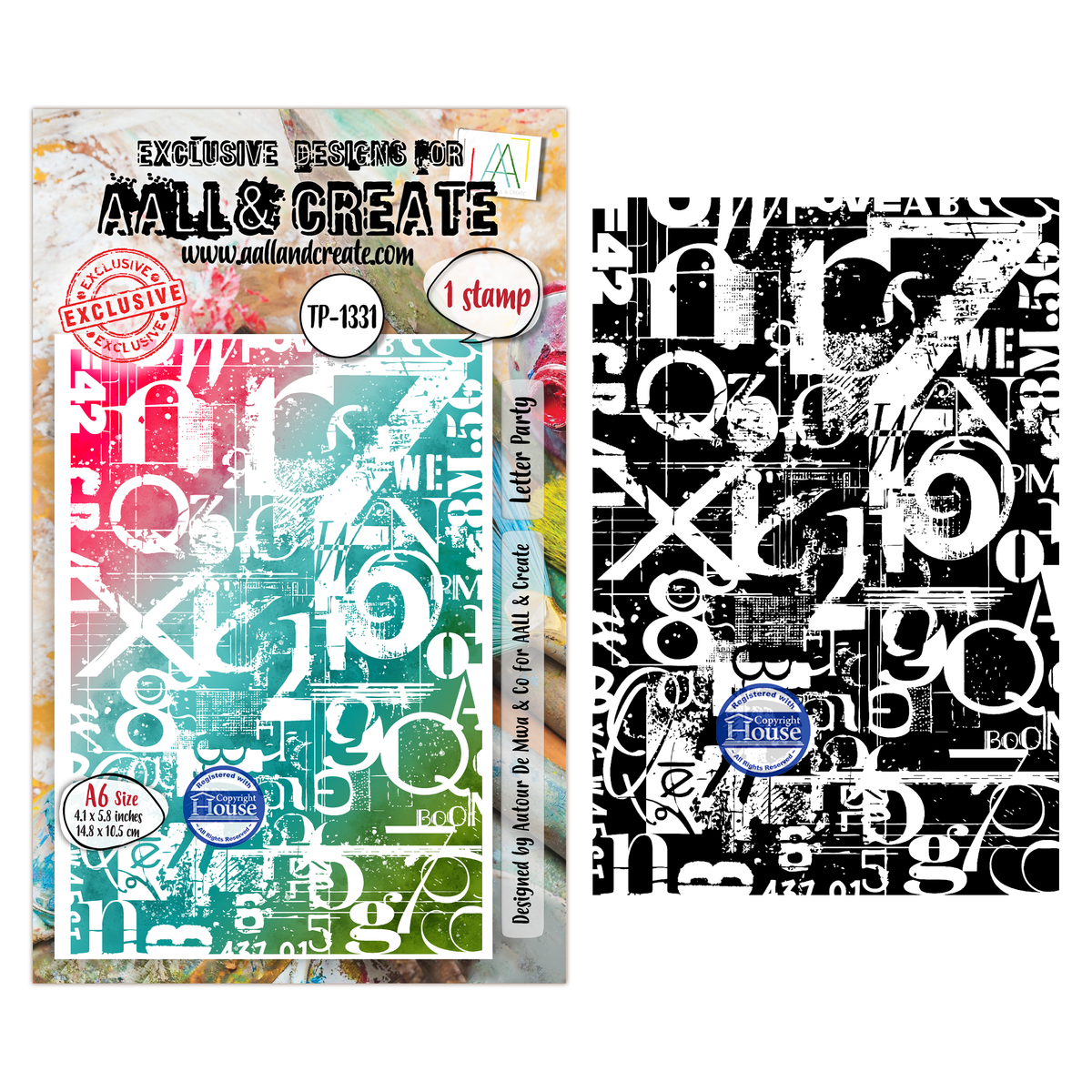 AALL and Create - A6 Stamp Set - Letter Party