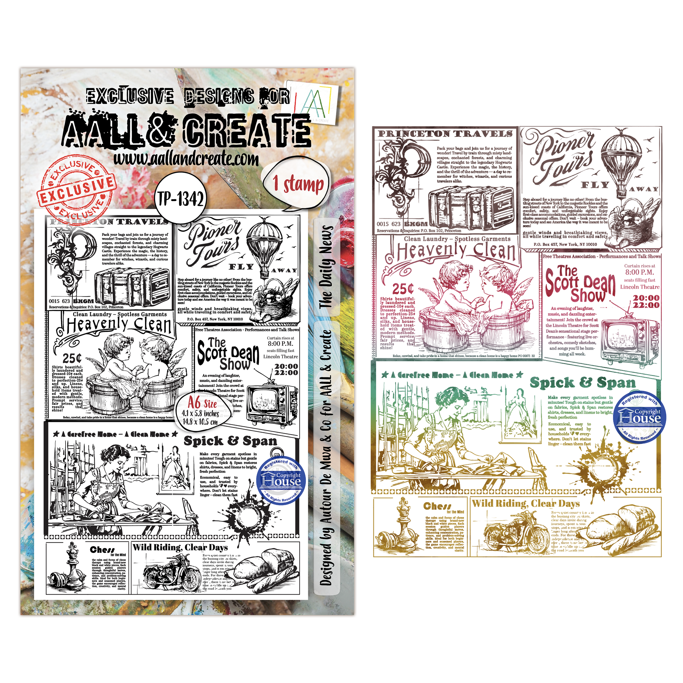 AALL and Create - A6 - Stamp Sets - The Daily News