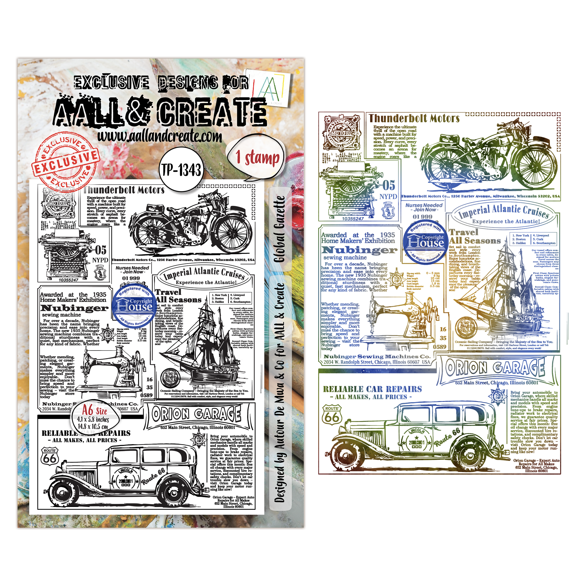 AALL and Create - A6 - Stamp Sets - Global Gazette