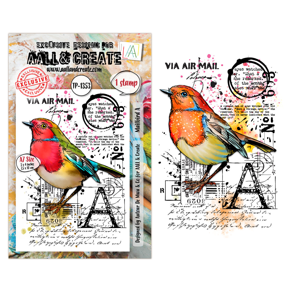 AALL and Create - A7 Stamp Set - Mailbird A