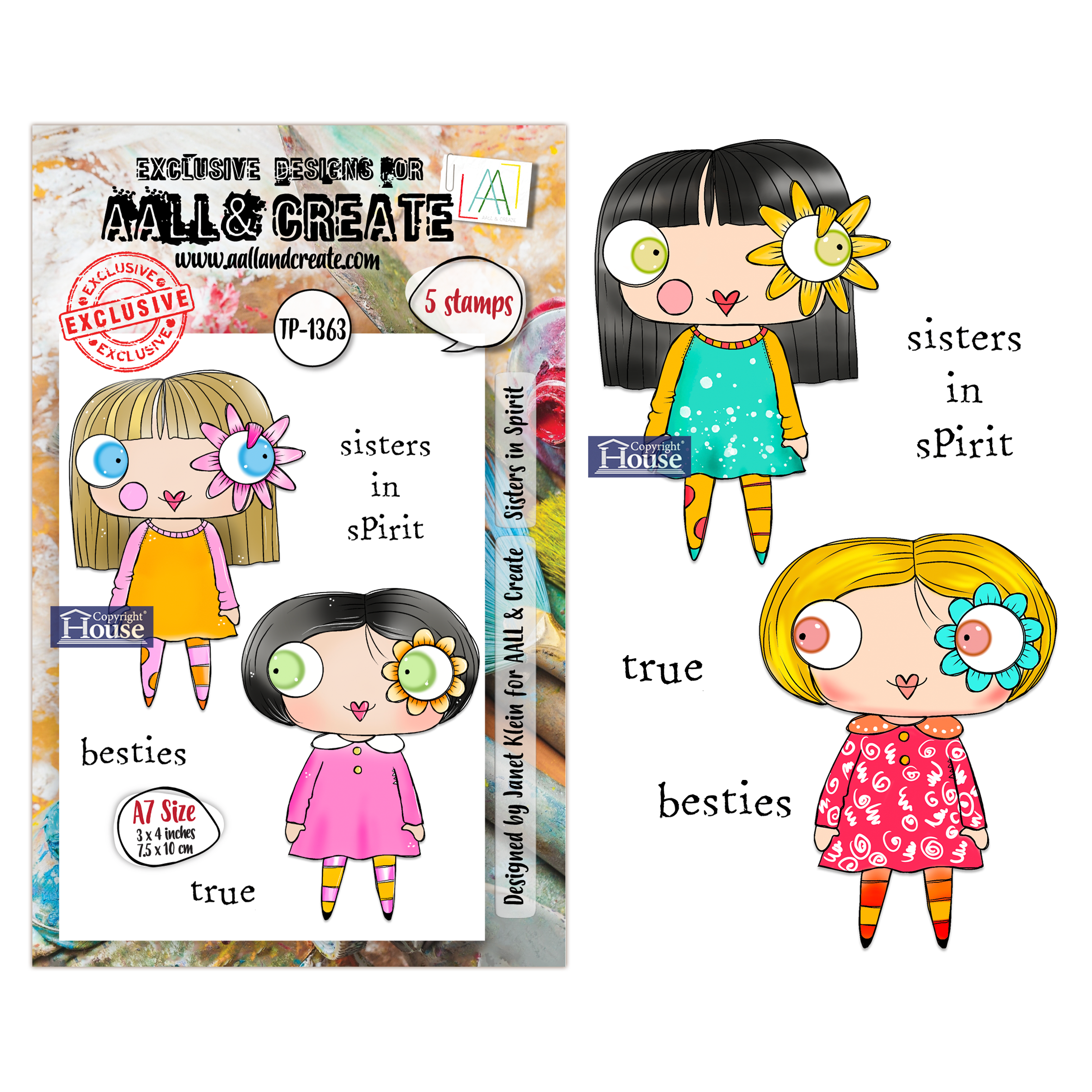 AALL and Create - A7 Stamp Sets - Sisters in Spirit