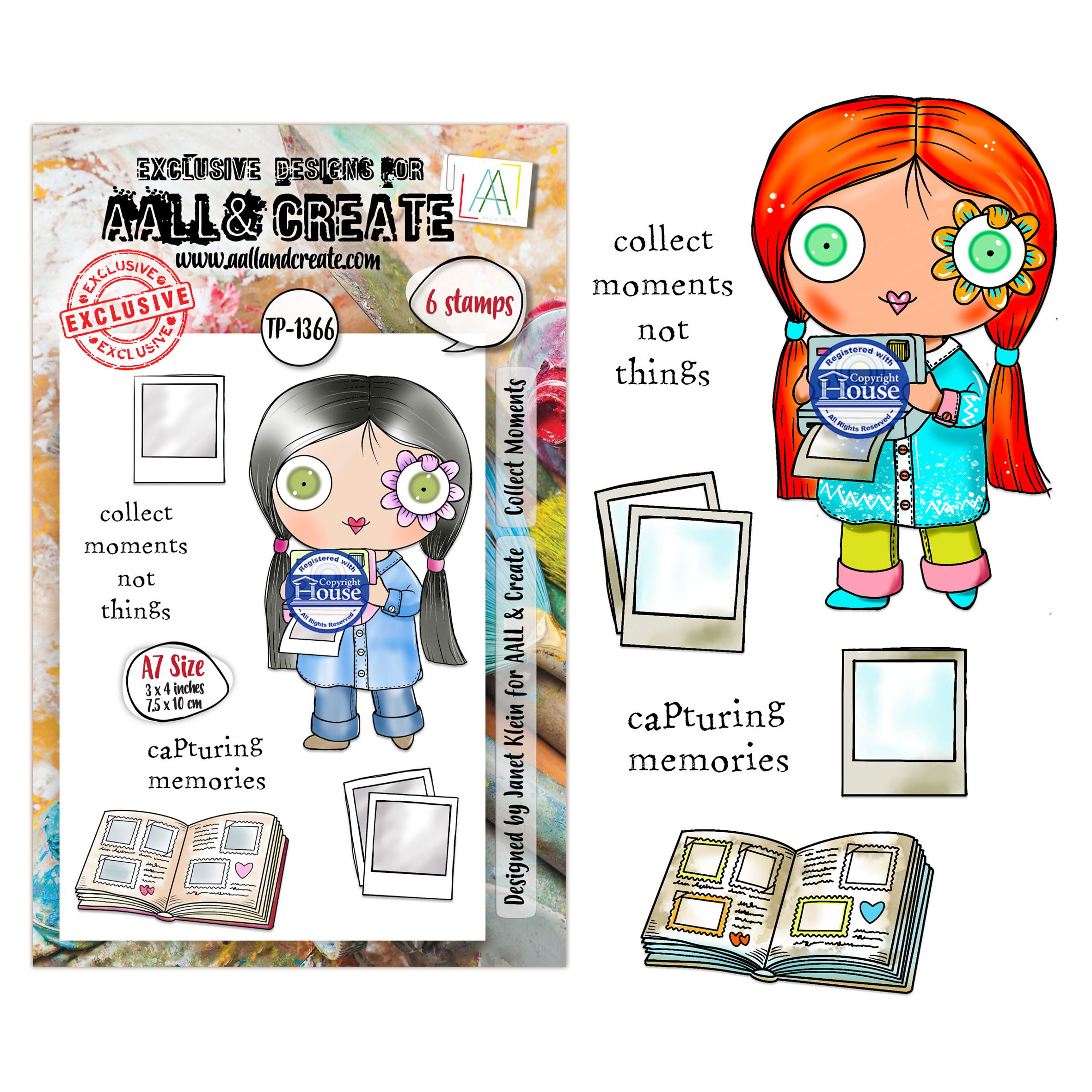 AALL and Create - A7 Stamp Sets - Collect Moments