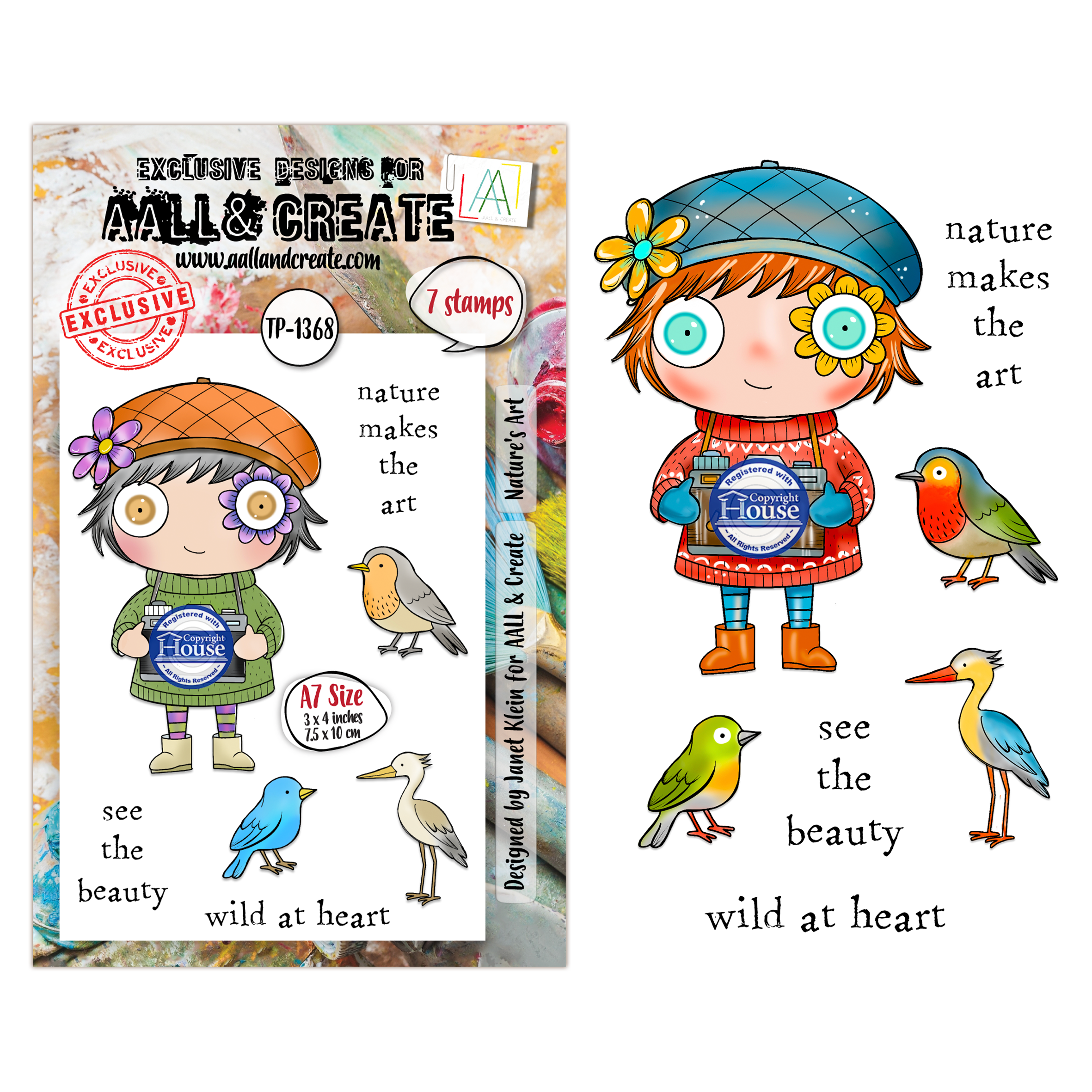 AALL and Create - A7 Stamp Sets - Nature's Art
