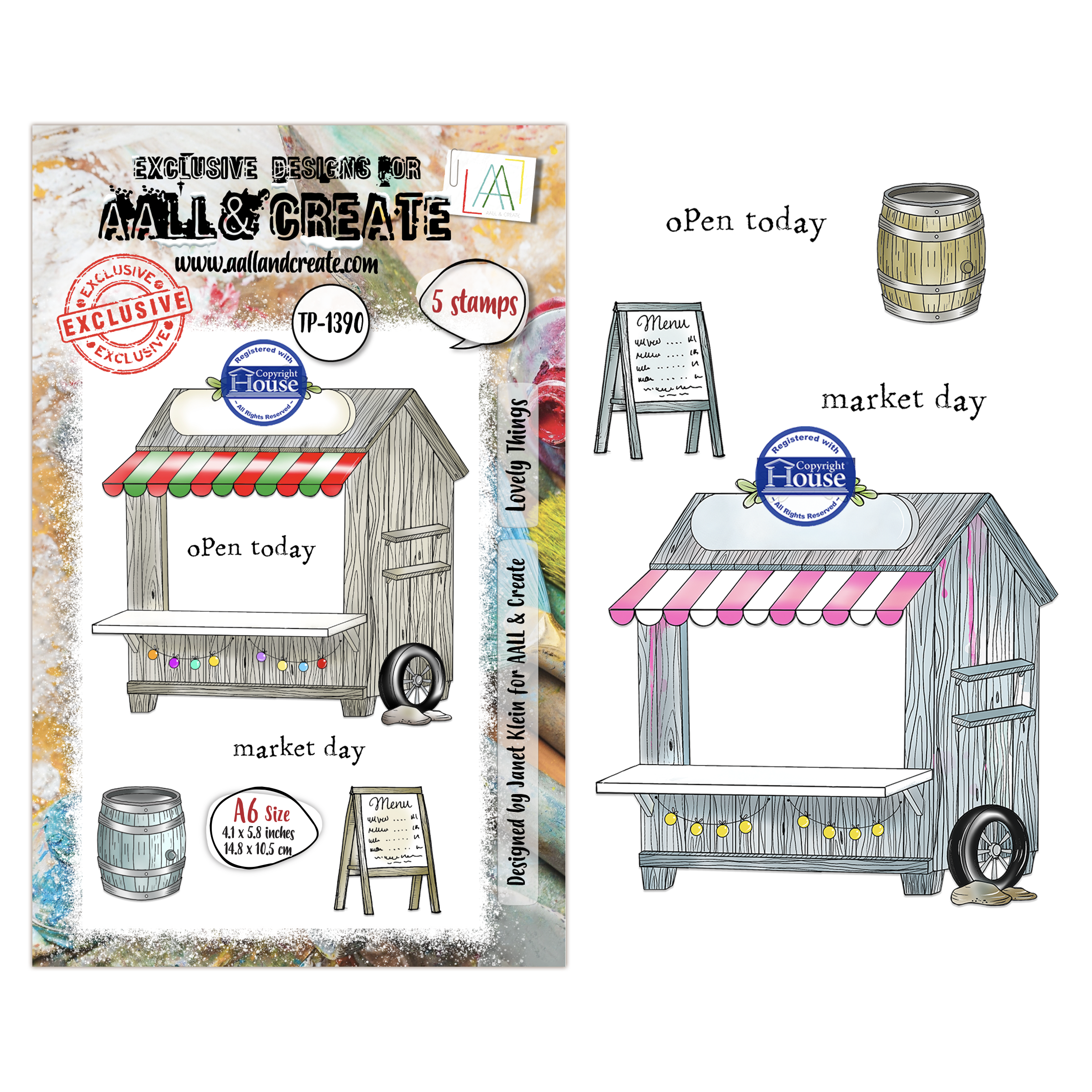 AALL and Create - A6 Stamp Set - Lovely Things