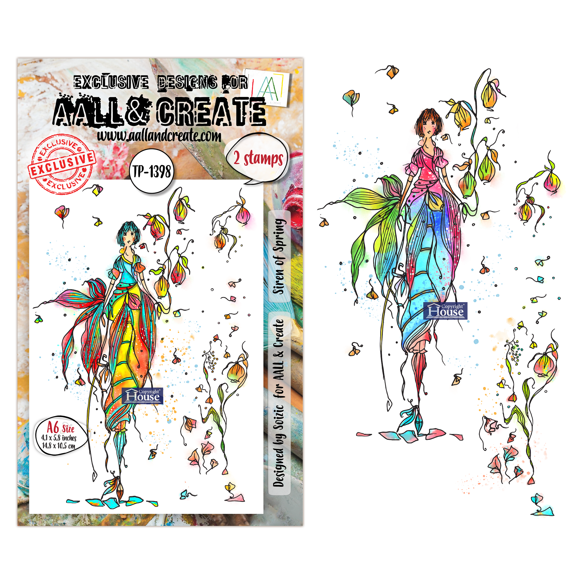 AALL and Create - A6 Stamp Sets - Siren of Spring