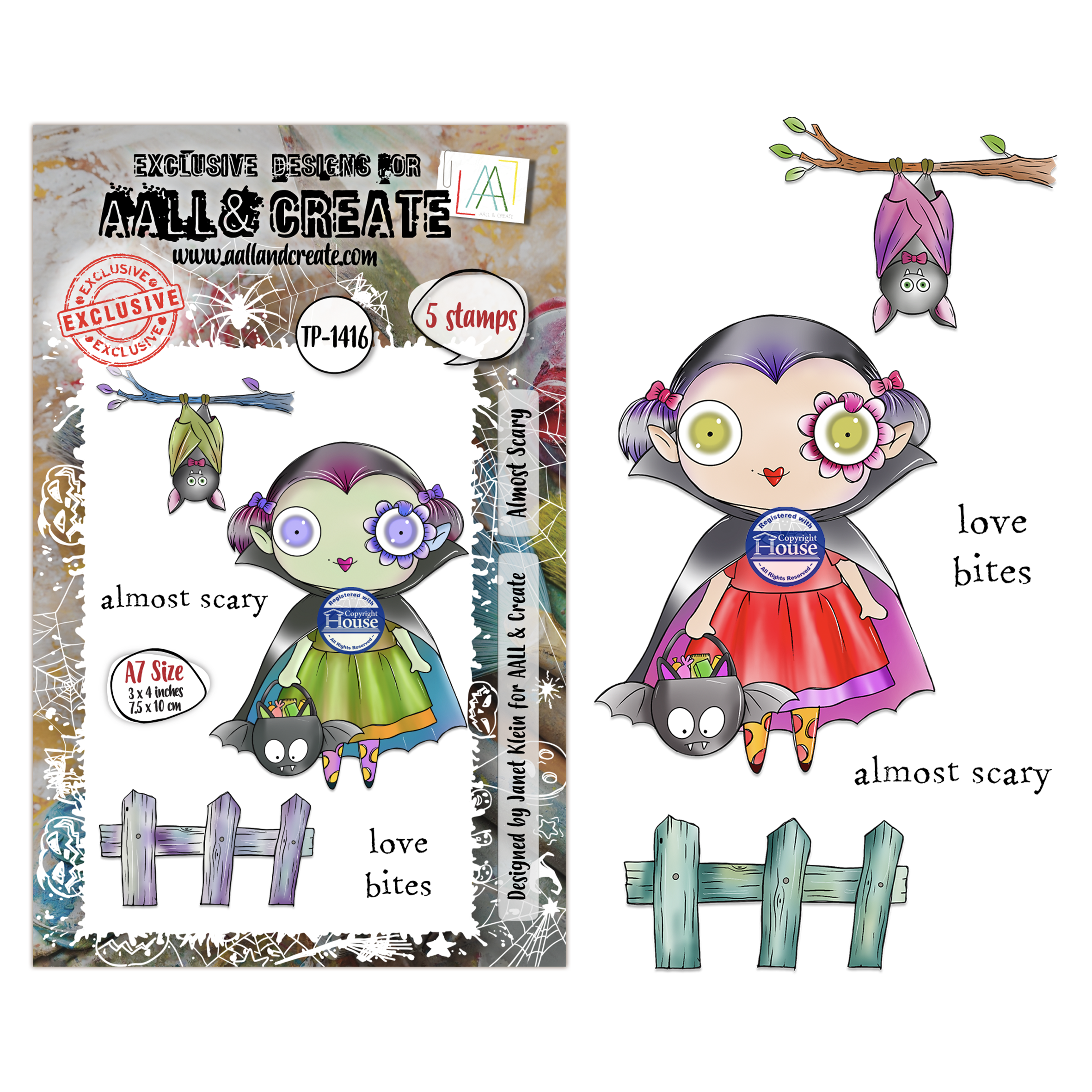 AALL and Create - A7 Stamp Sets - Almost Scary