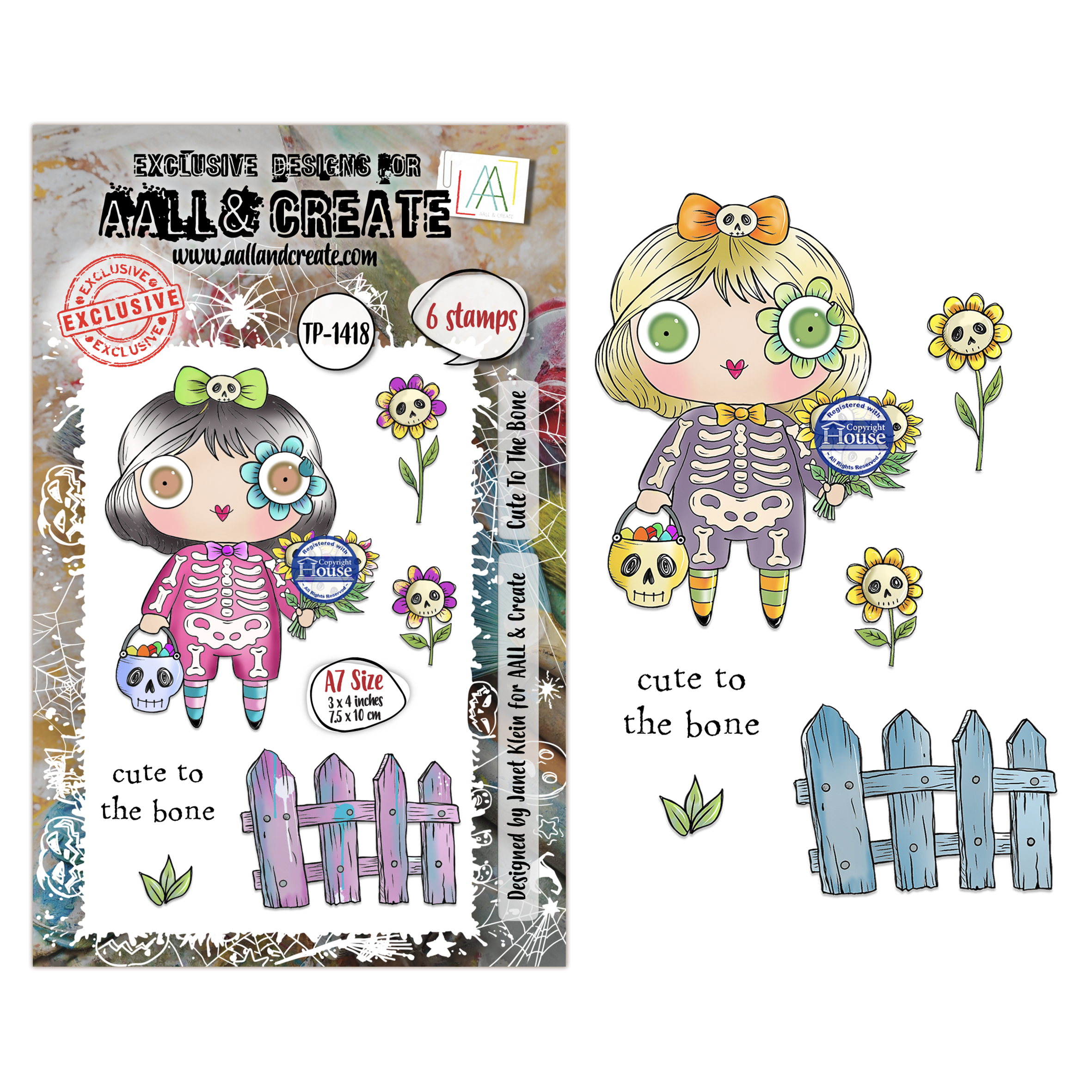 AALL and Create - A7 Stamp Sets - Cute To The Bone