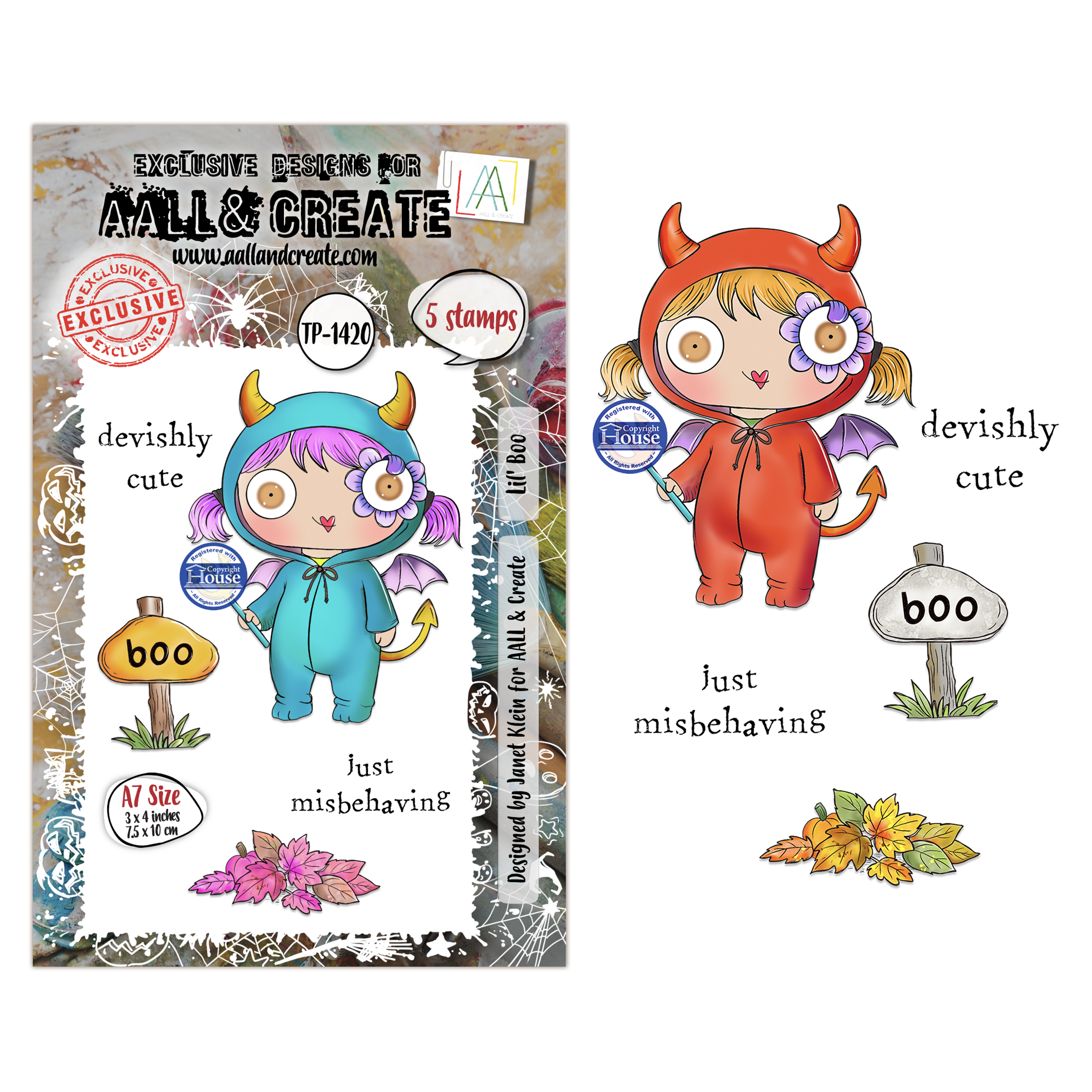 AALL and Create - A7 Stamp Sets - Lil' Boo