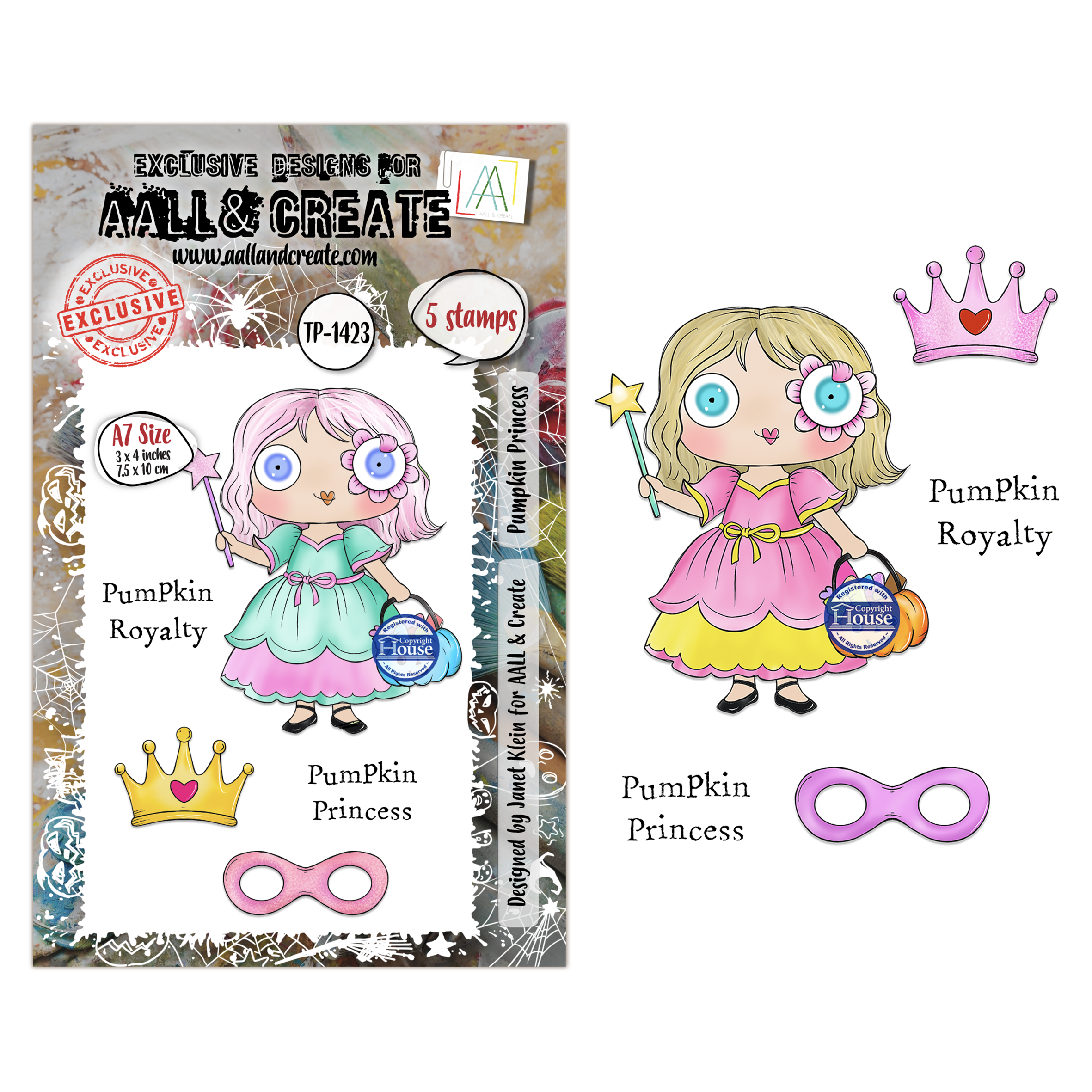 AALL and Create - A7 Stamp Sets - Pumpkin Princess
