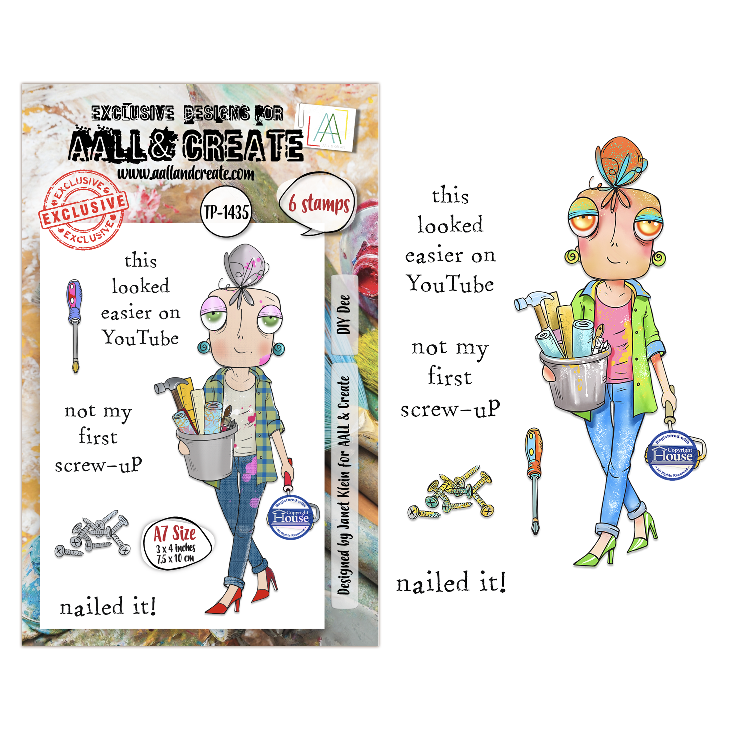 AALL and Create - A7 - Stamp Set - DIY Dee
