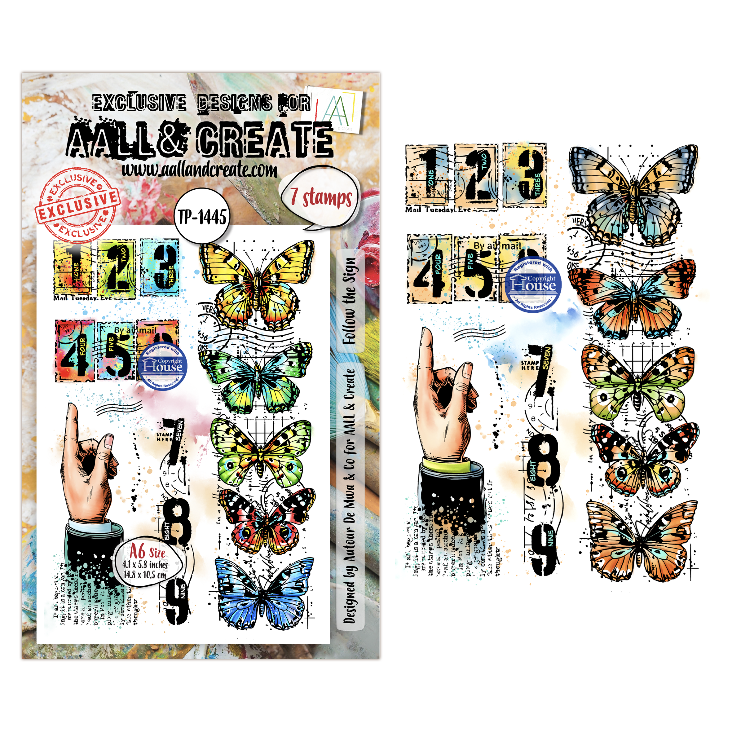 AALL and Create - A6 - Stamp Sets - Follow the Sign