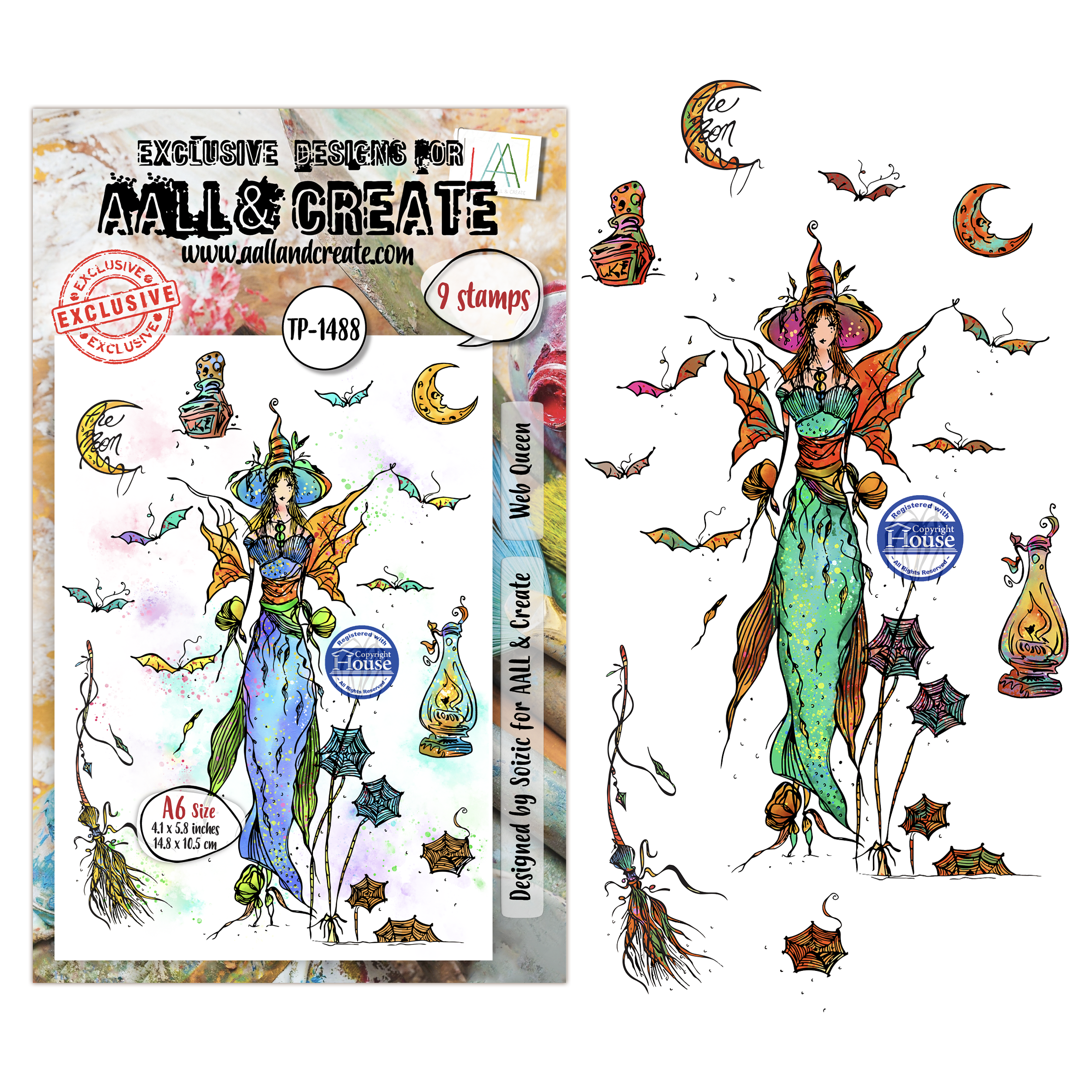 AALL and Create - A6 Stamp Sets - Web Queen