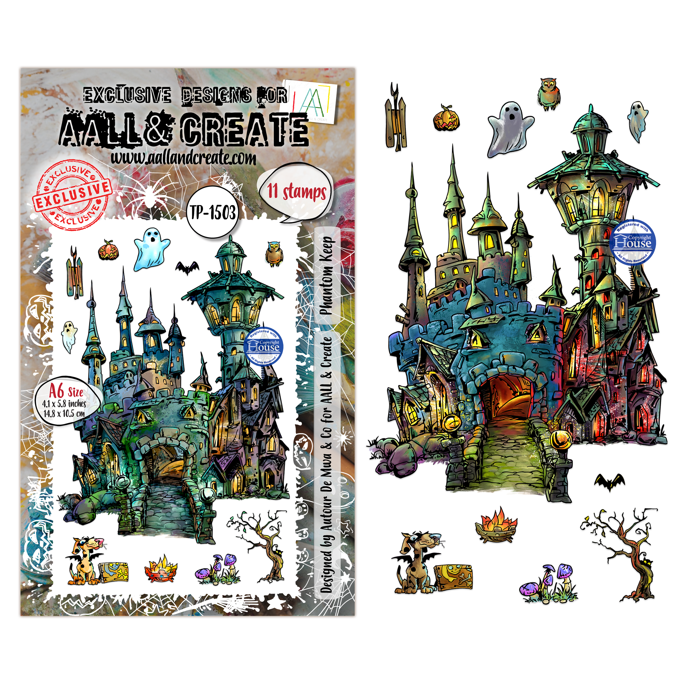 AALL and Create - A6 Stamp Sets - Phantom Keep