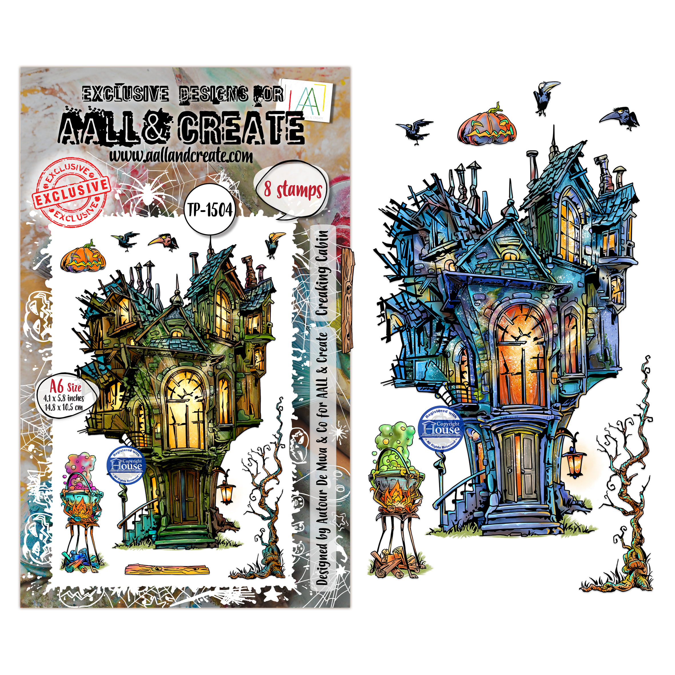 AALL and Create - A6 Stamp Sets - Creaking Cabin