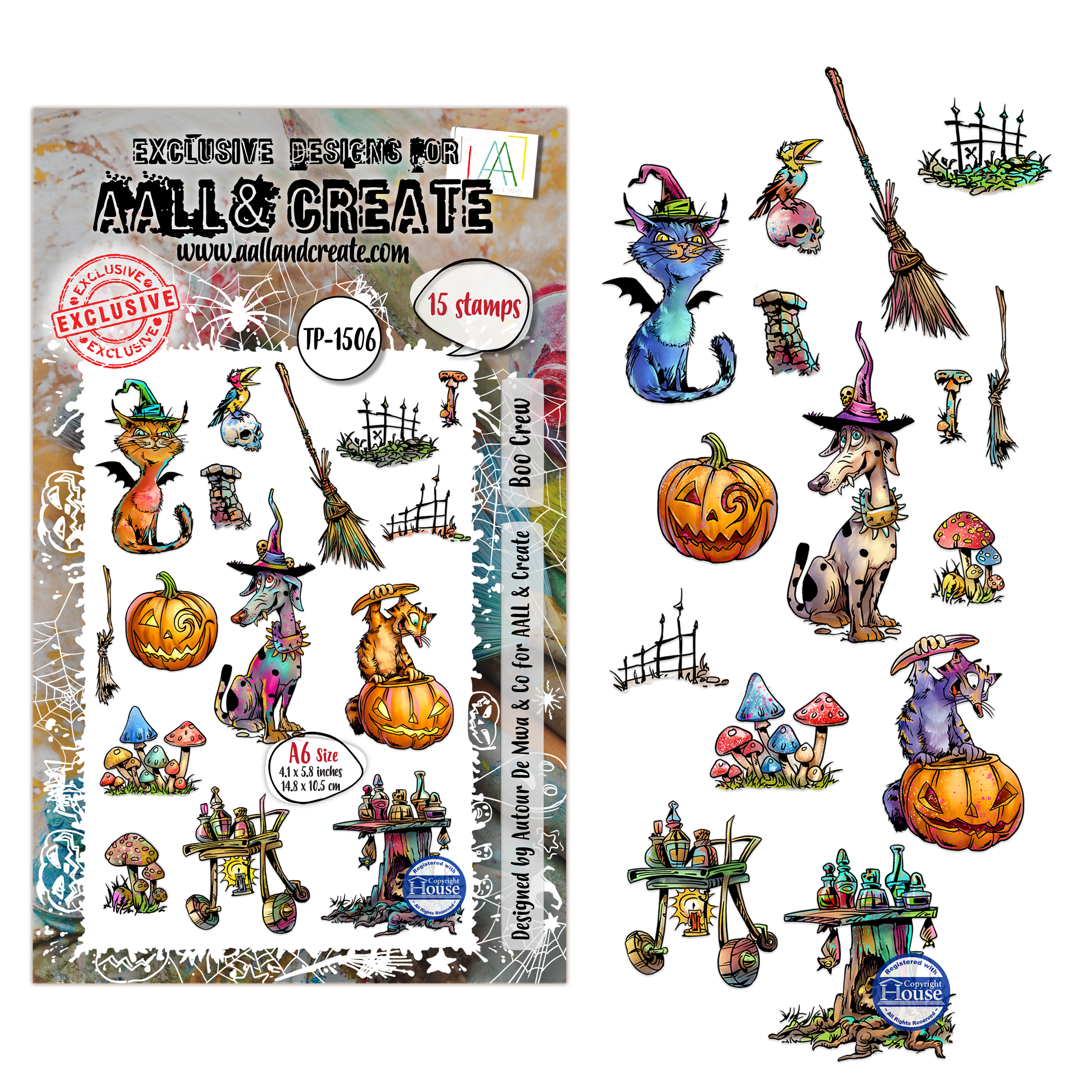 AALL and Create - A6 Stamp Sets - Boo Crew