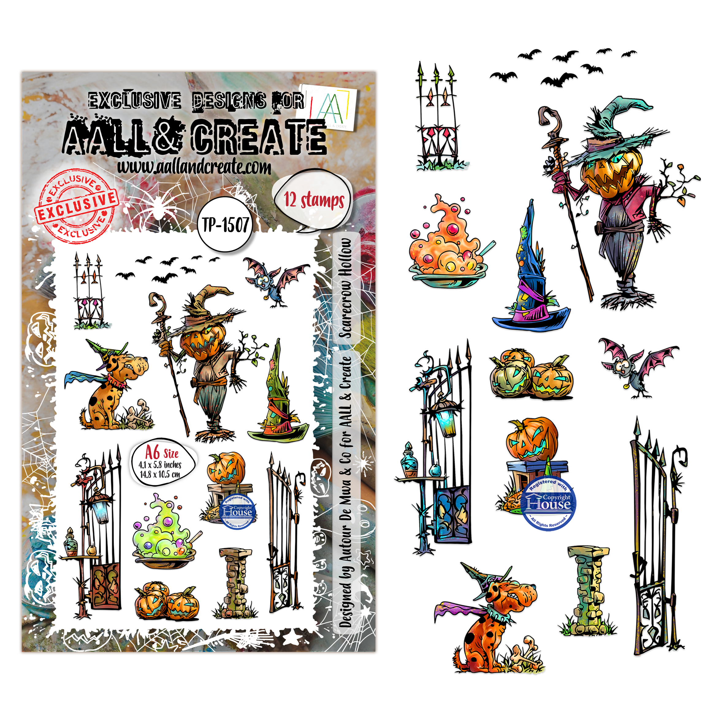 AALL and Create - A6 Stamp Sets - Scarecrow Hollow