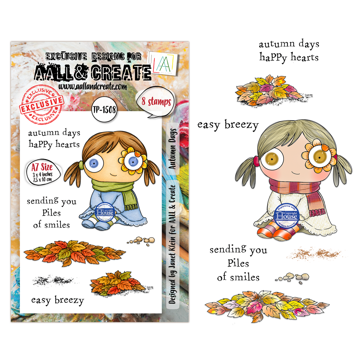 AALL and Create - A7 Stamp Set - Autumn Days