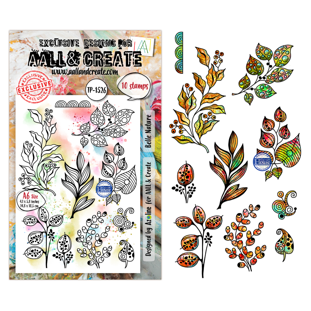 AALL and Create - A6 Stamp Set - Belle Nature
