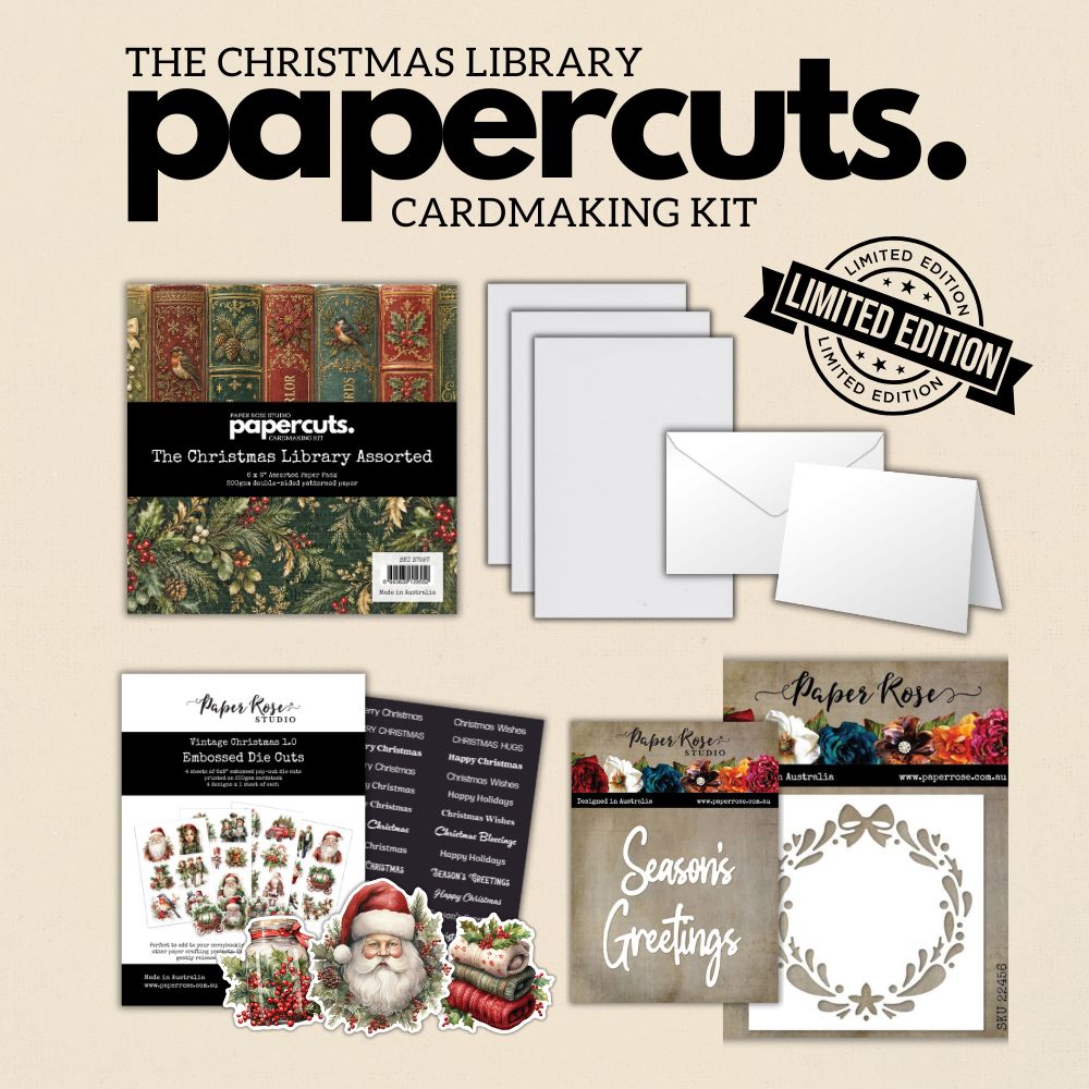The Christmas Library Papercuts Kit LIMITED EDITION