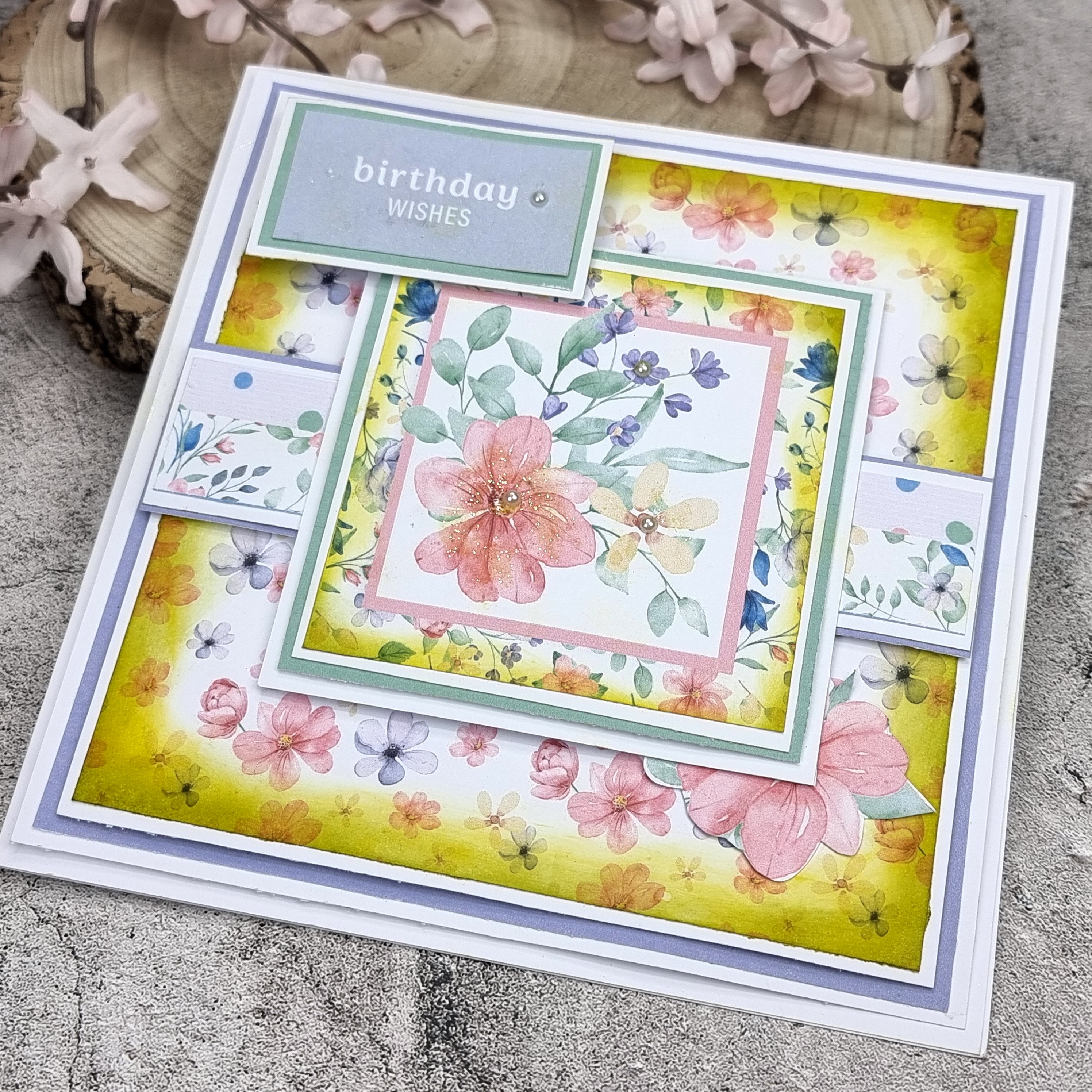 The Paper Boutique Sunny Gardens 8 in x 8 in Paper Kit Pad
