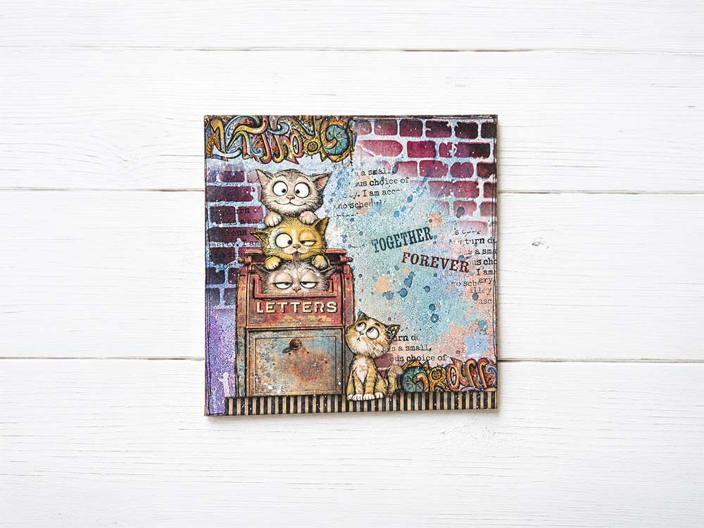 Art Journaling Selection Large - Furry Friends 2