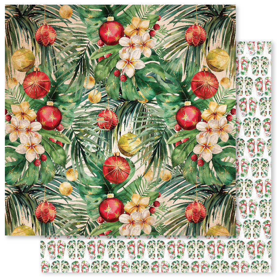 Tropical Christmas B 12x12 Paper (12pc Bulk Pack) 33120