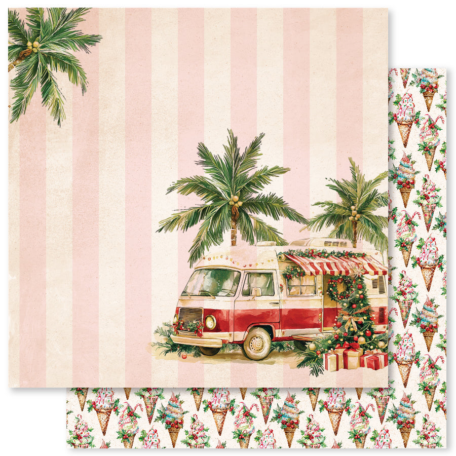 Tropical Christmas F 12x12 Paper (12pc Bulk Pack) 33132