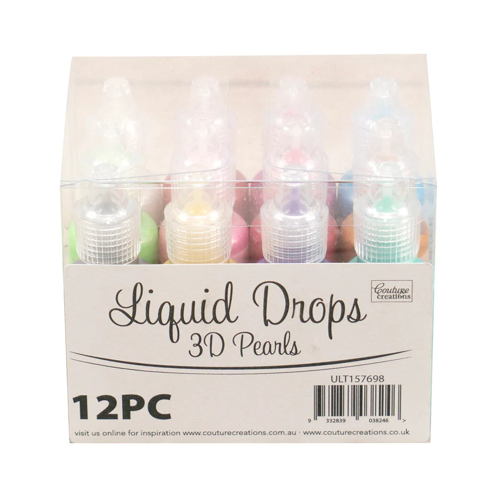 Liquid Drops 3D Pearls -- 12 PC