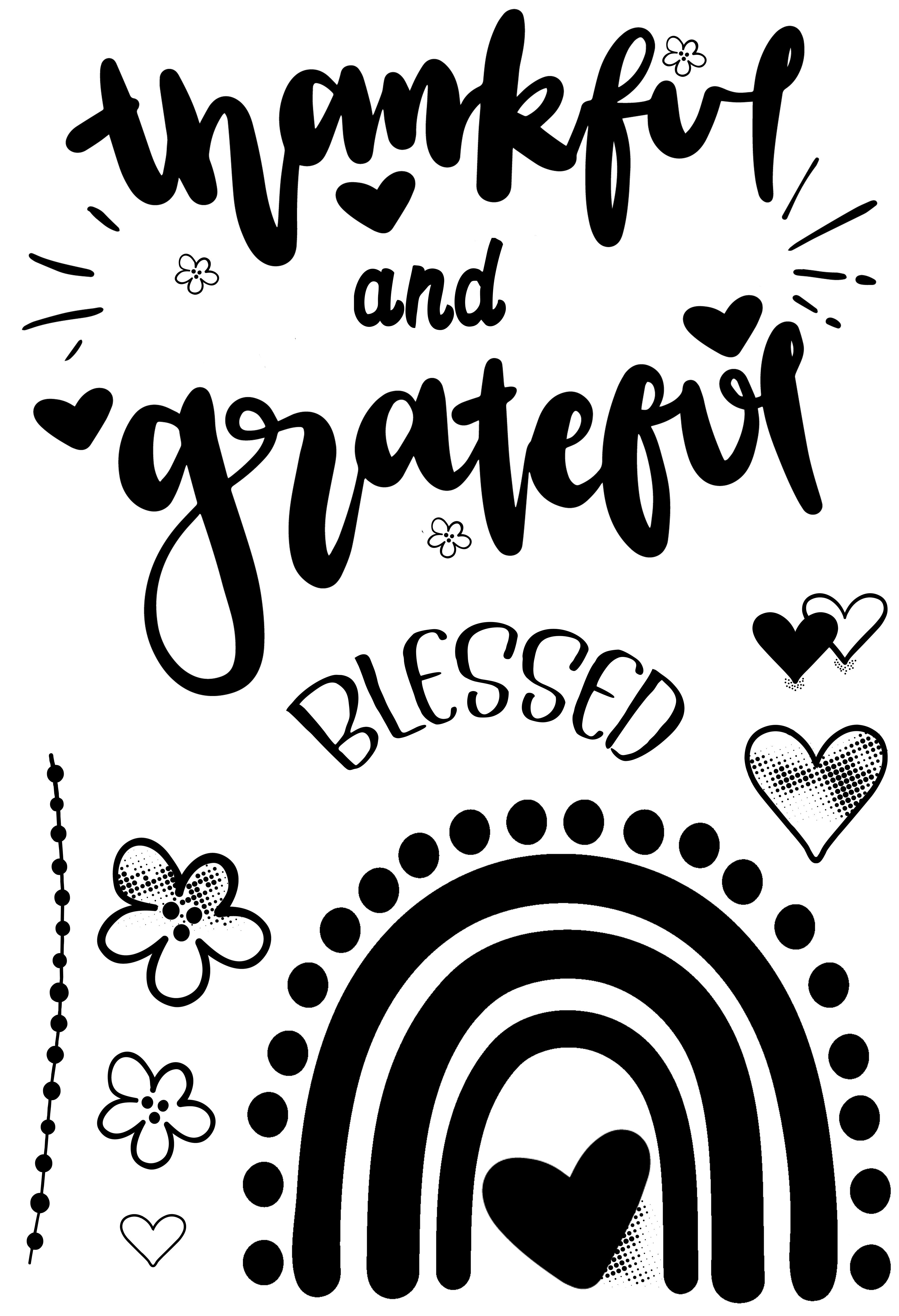 Creative Expressions Designer Boutique Thankful 6 in x 4 in Stamp Set