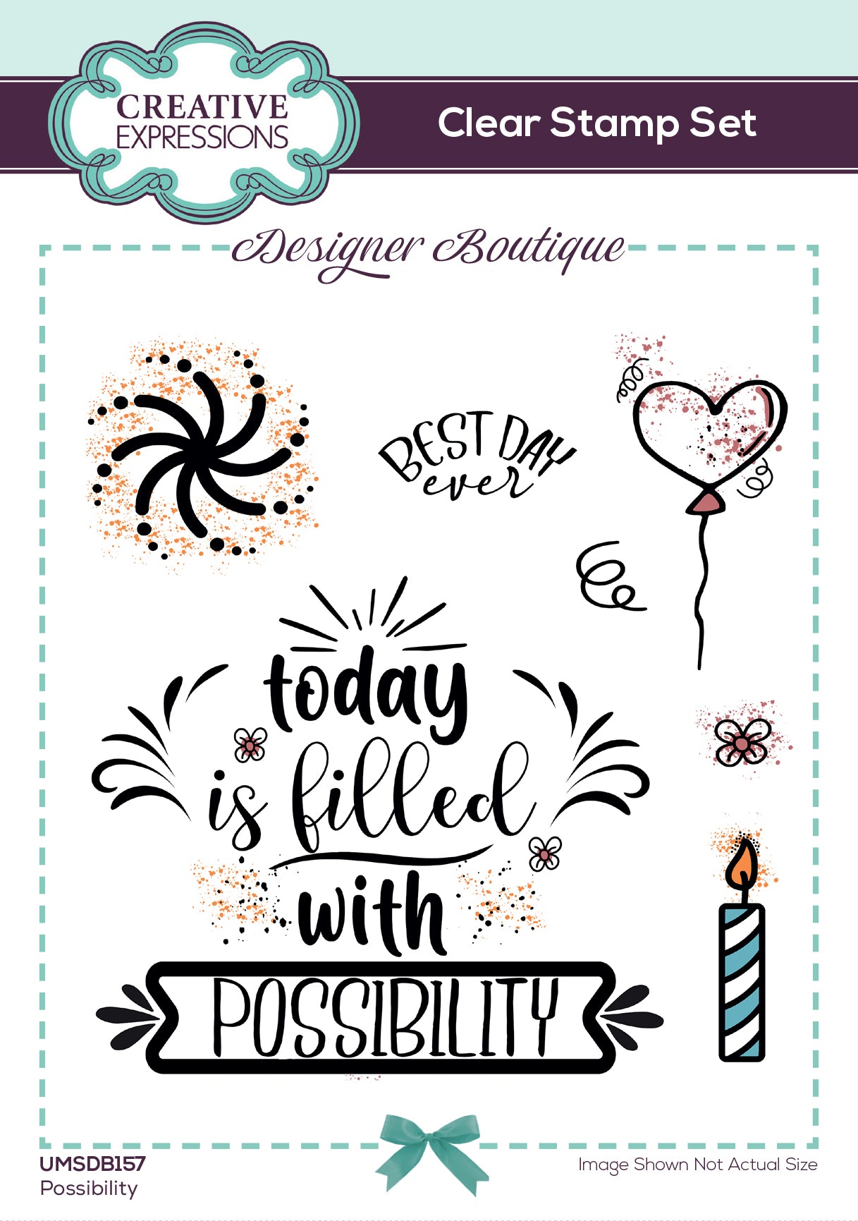 Creative Expressions Designer Boutique Possibility 6 in x 4 in Stamp Set