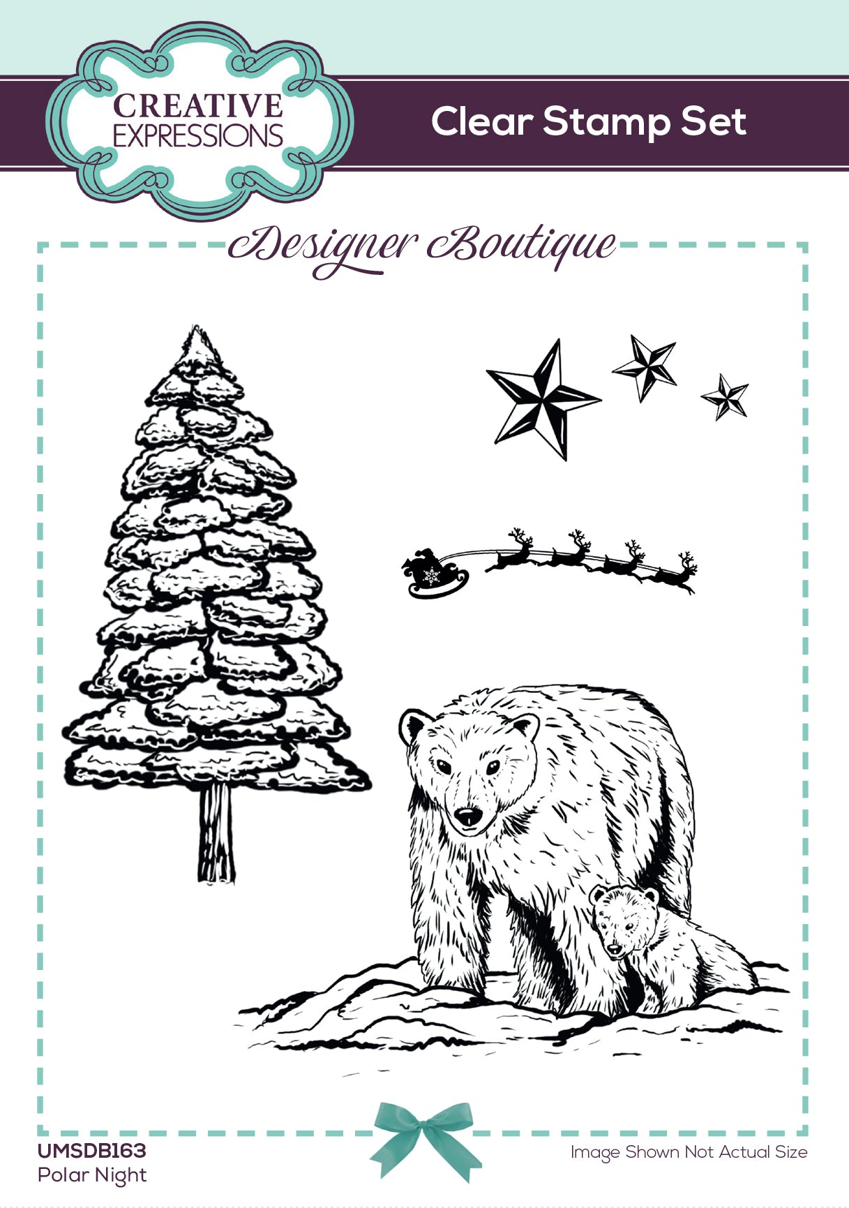 Creative Expressions Designer Boutique Polar Night 4 in x 6 in Stamp Set