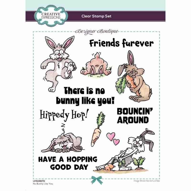 Creative Expressions Designer Boutique Collection No Bunny Like You 6 in x 8 in Clear Stamp Set