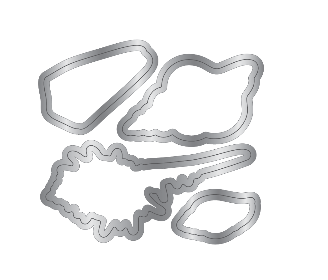 Crafter’s Companion Coastal Collection Stamp & Die - Seashells on the Seashore