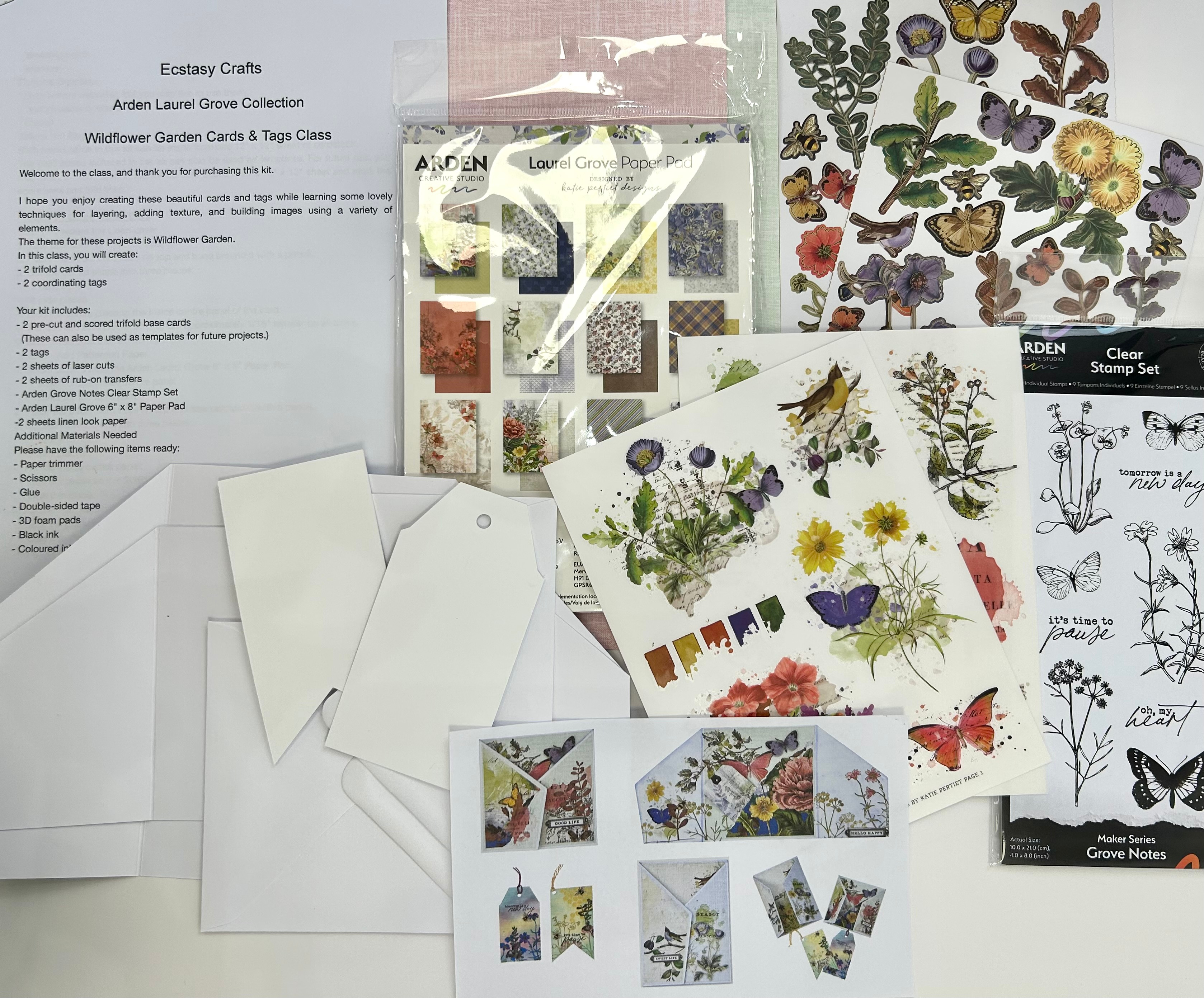 Trifold Wildflower Garden & Tags Class