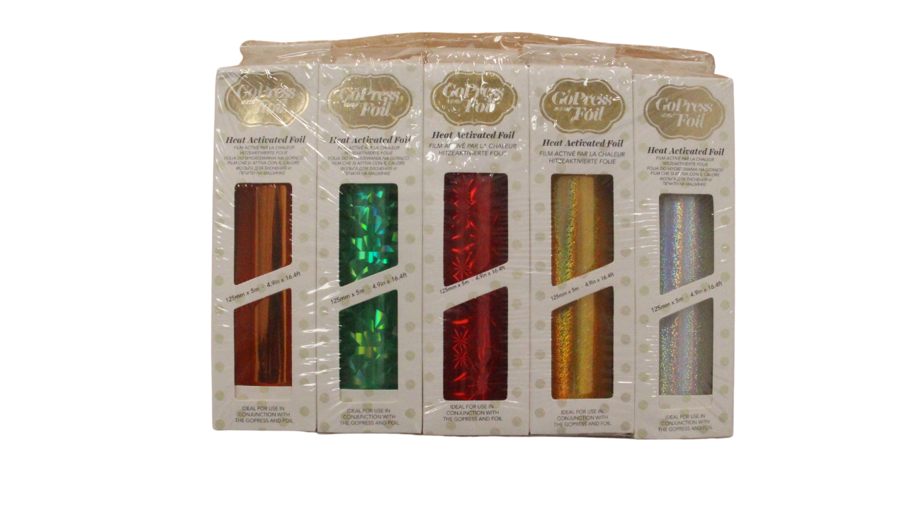 Traditional Christmas 5 Pack of Heat Activated Foils