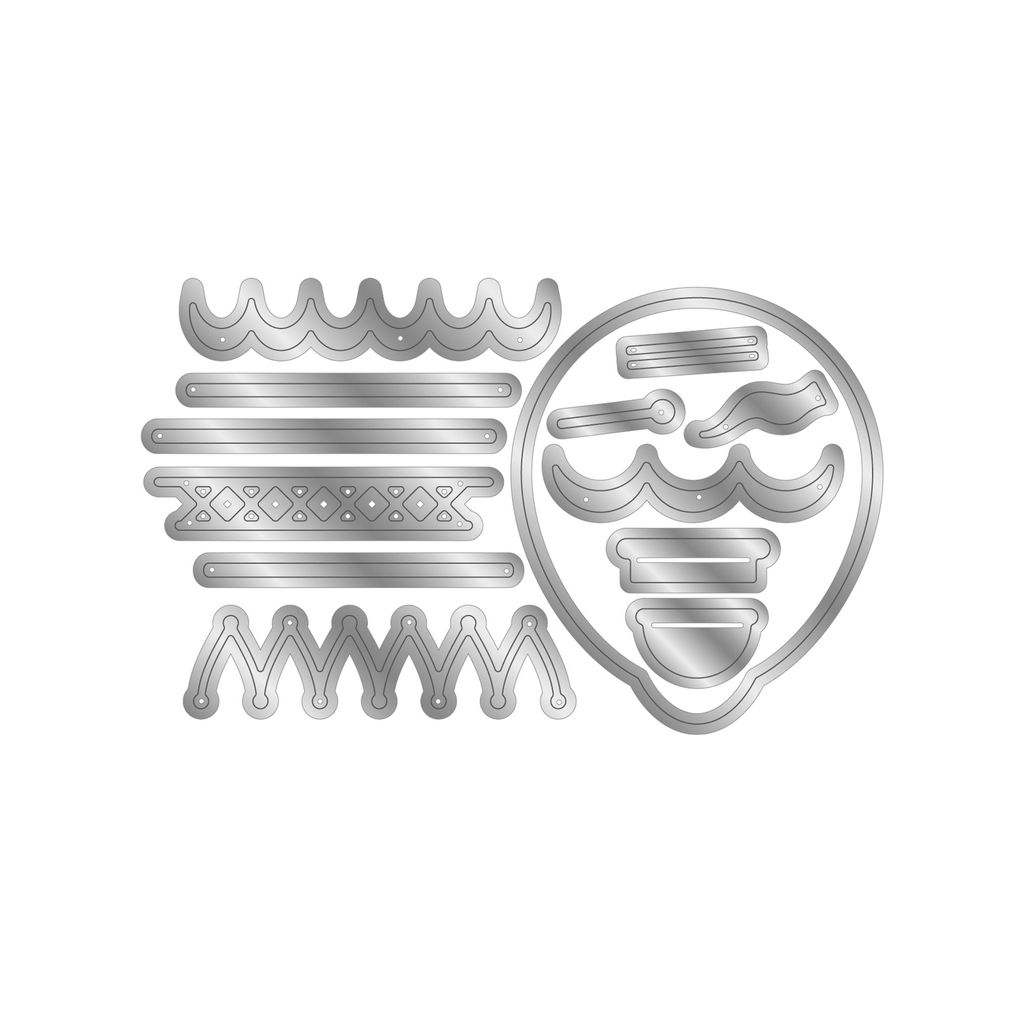 Vintage Carnival Metal Die Set - Vintage Hot Air Balloon