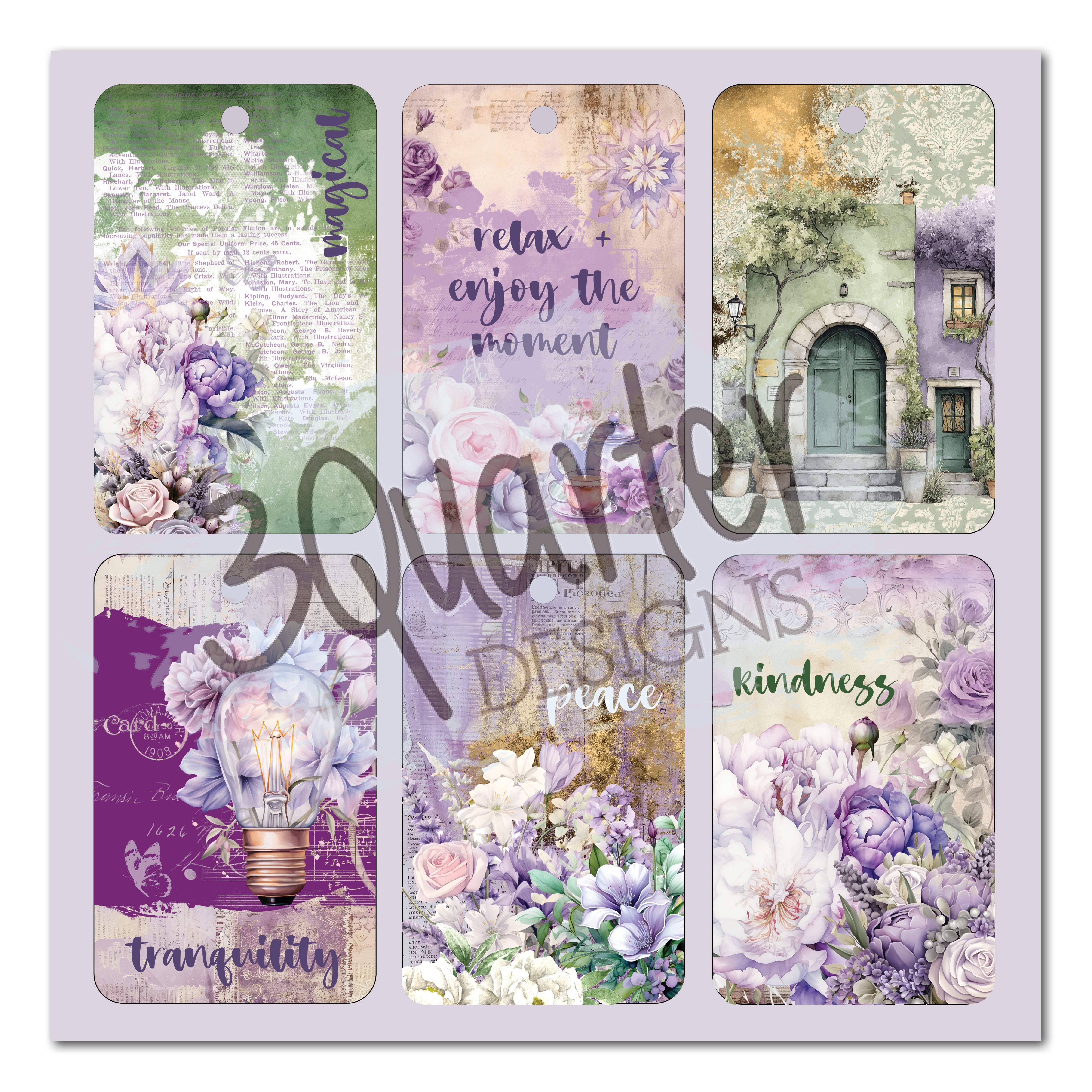 3Quarter Designs Violet Dreams 8x8 Paper Pack & Diecuts set