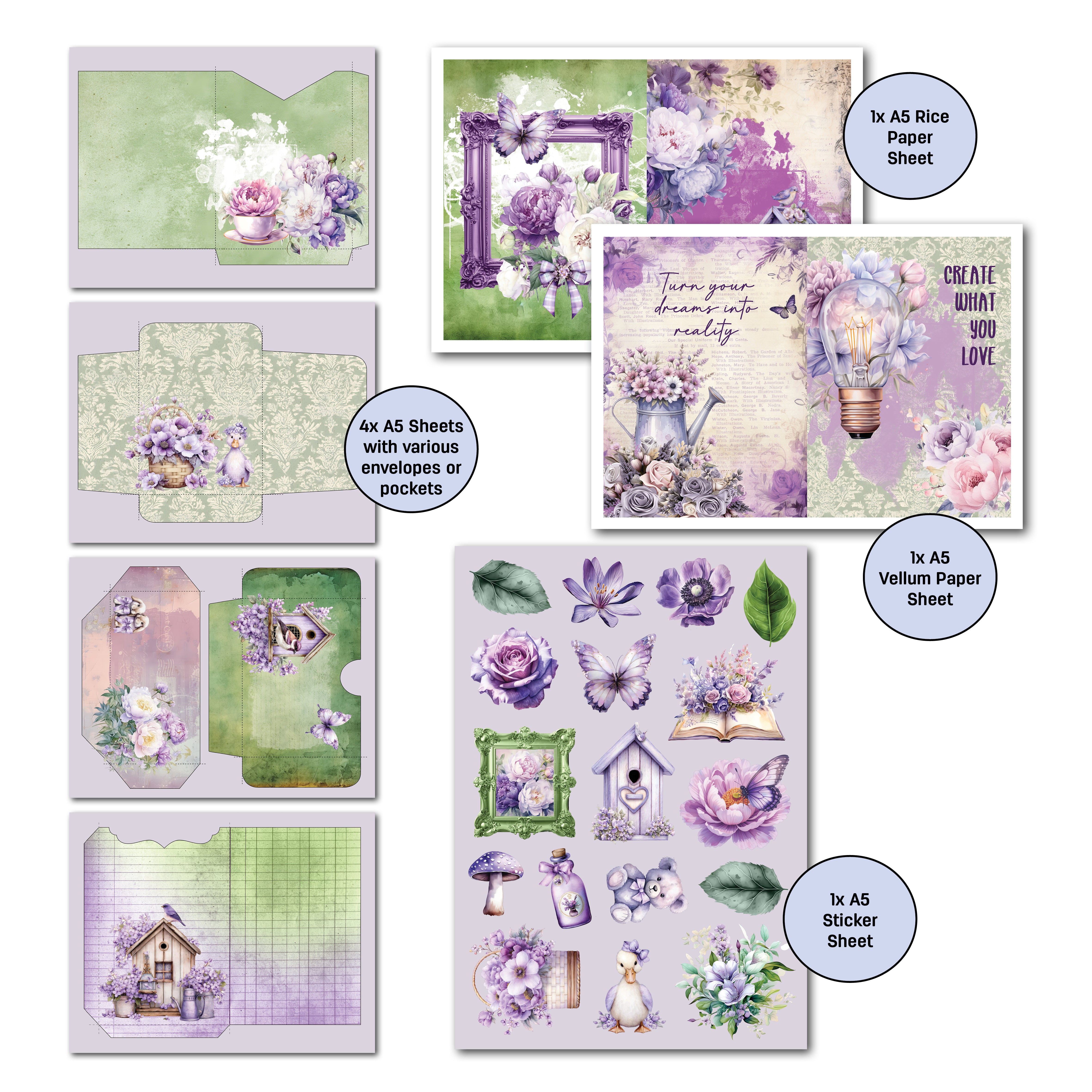 3Quarter Designs Violet Dreams Gimme More Pack