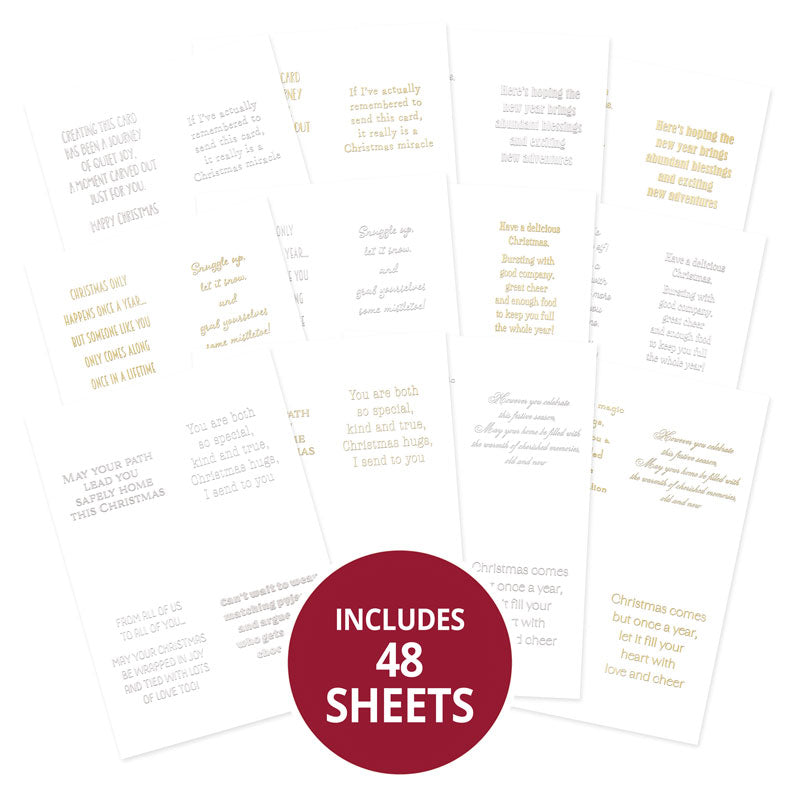 Perfect Verses Foiled Paper Pad - Christmas