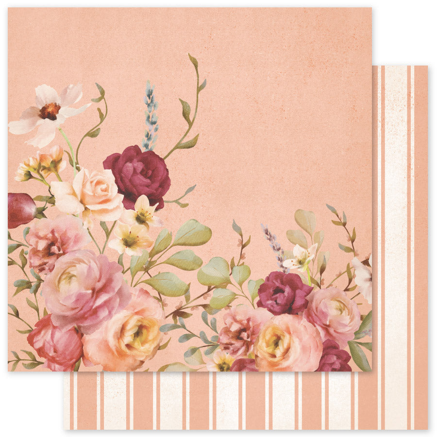 Vintage Rose Basics F 12 x 12 Paper (12 pc Bulk Pack) 33639