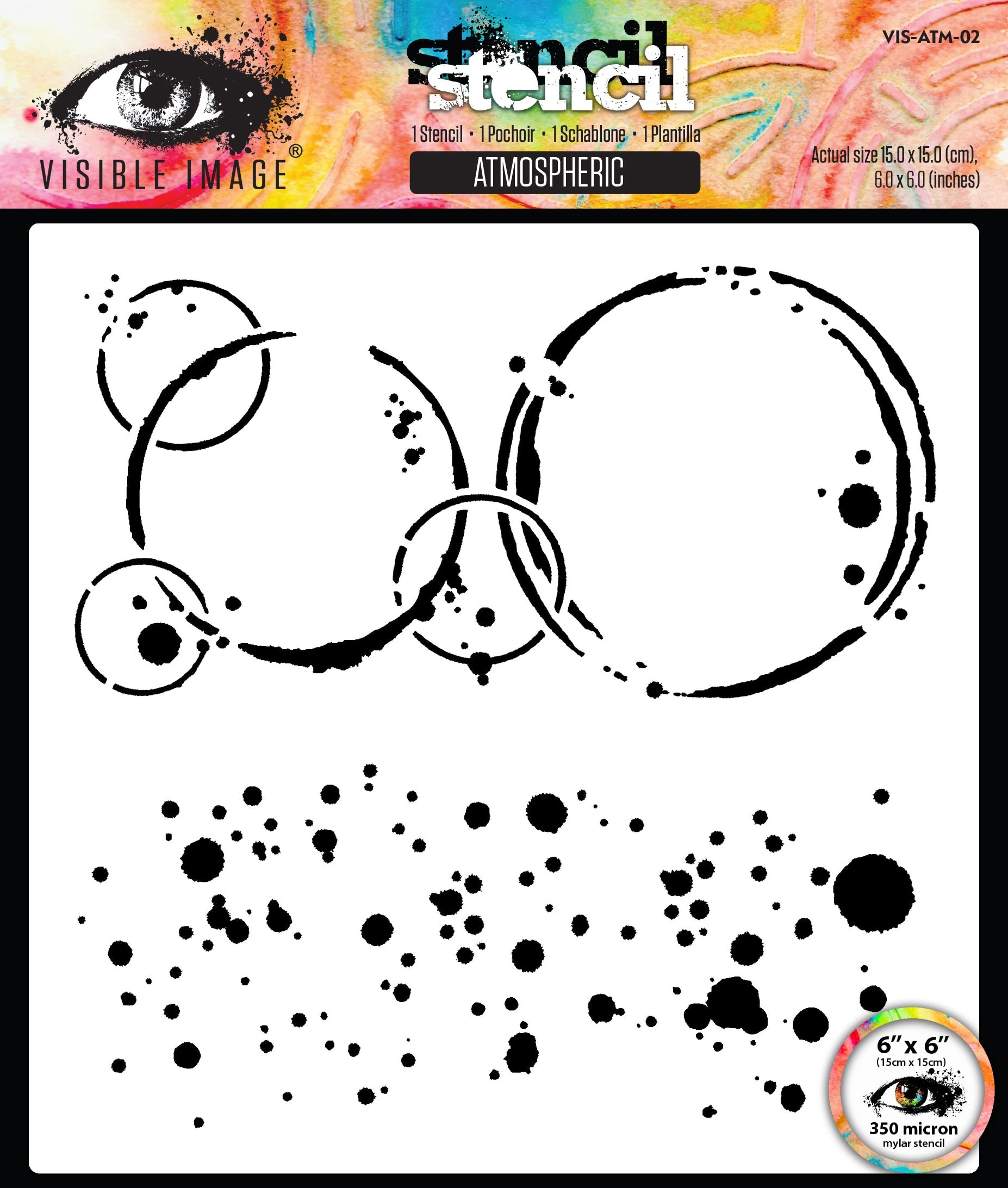 Visible Image Atmospheric 6in x 6in Stencil