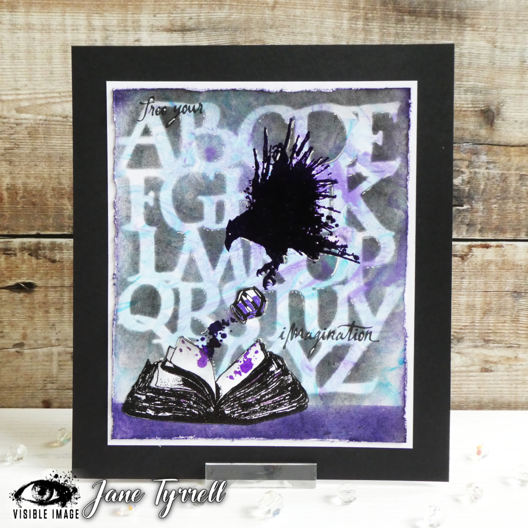 Visible Image A to Z Stencil - 6 x 6