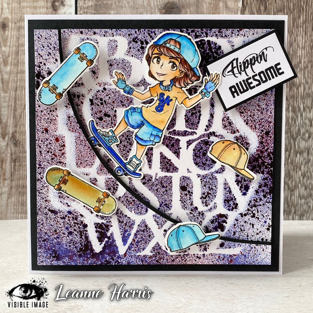 Visible Image A to Z Stencil - 6 x 6