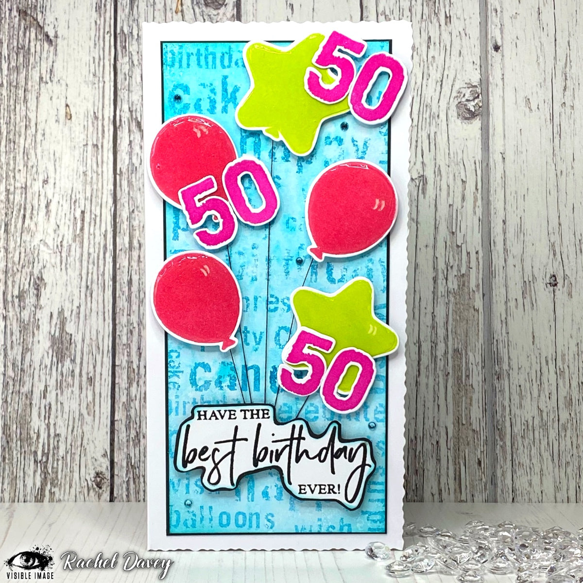 Visible Image Birthday Balloons - A6 Stamp Set